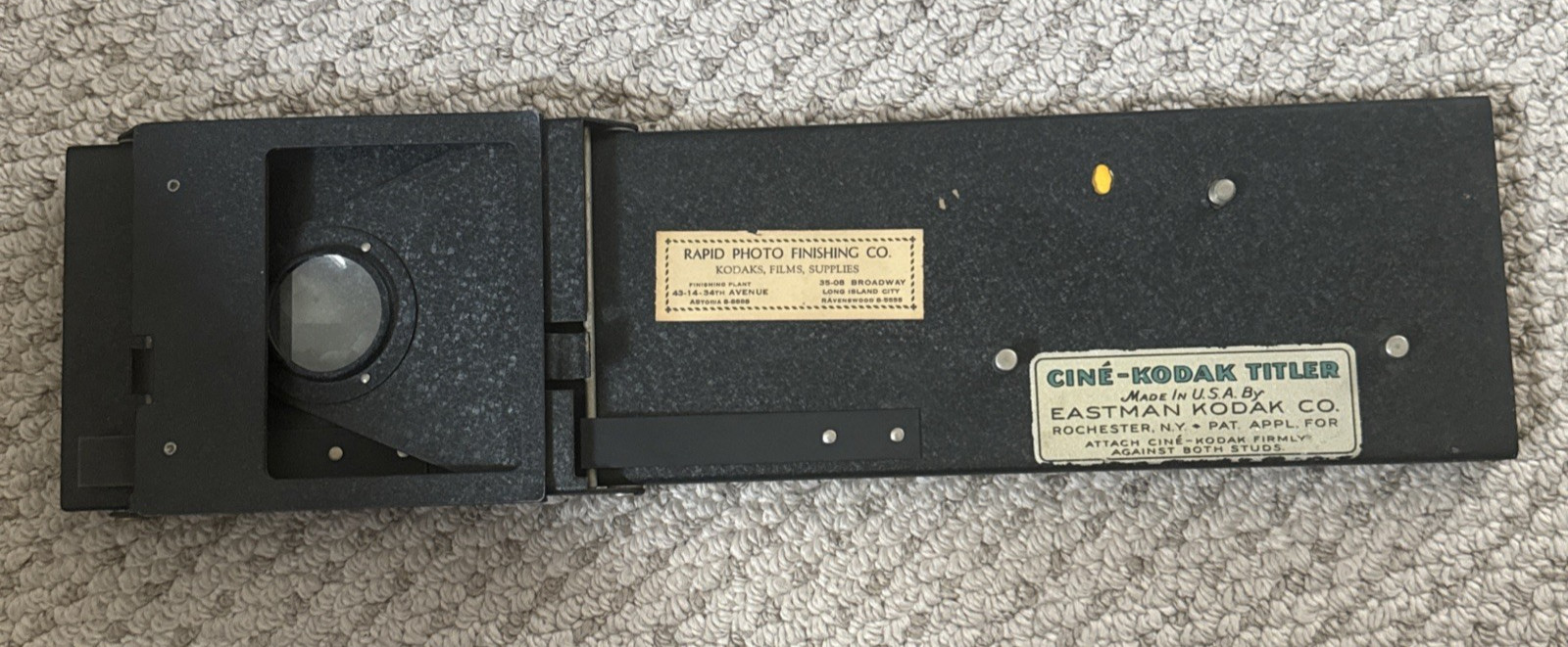Vintage Cine-Kodak Film Titler Eastman Kodak Co and Title Blanks Frames