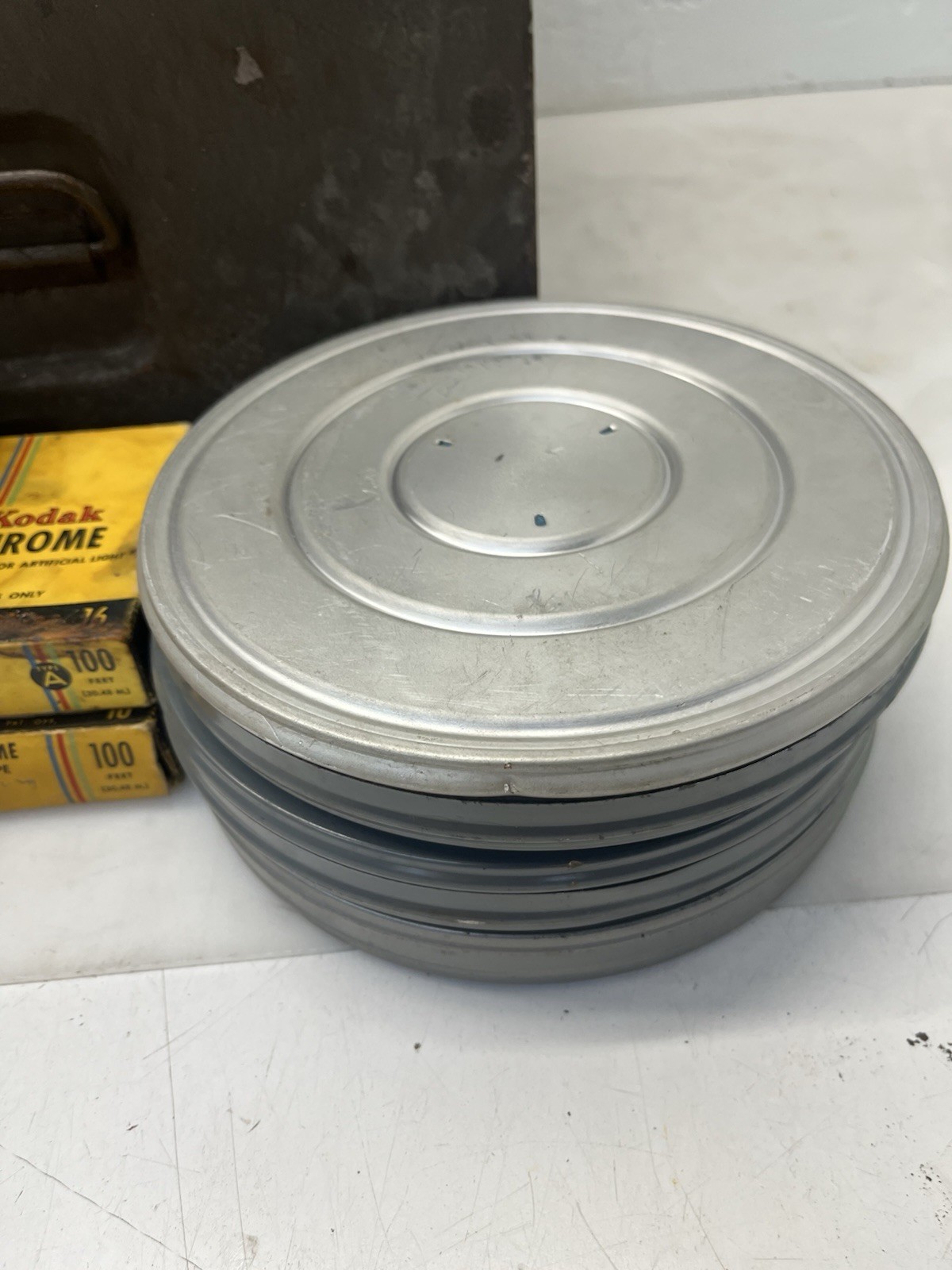 LOT Of Film With Metal Case Kodachrome Movie Reels
