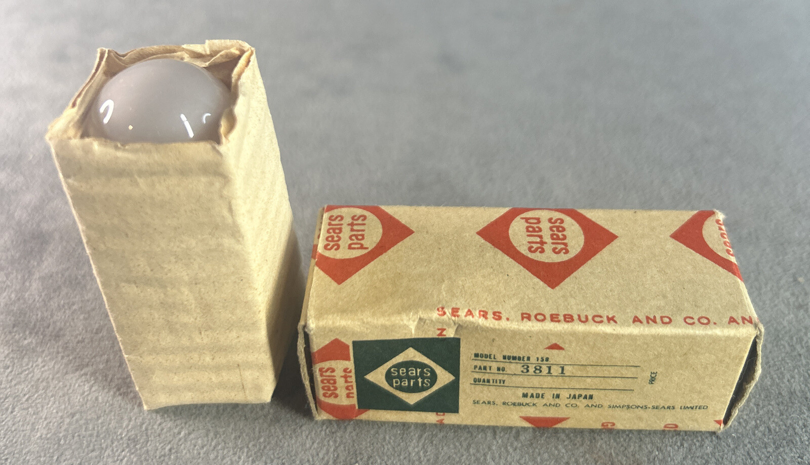 Vintage Sears Parts Lightbulb Model No. 158 Part No. 3811 New Old Stock