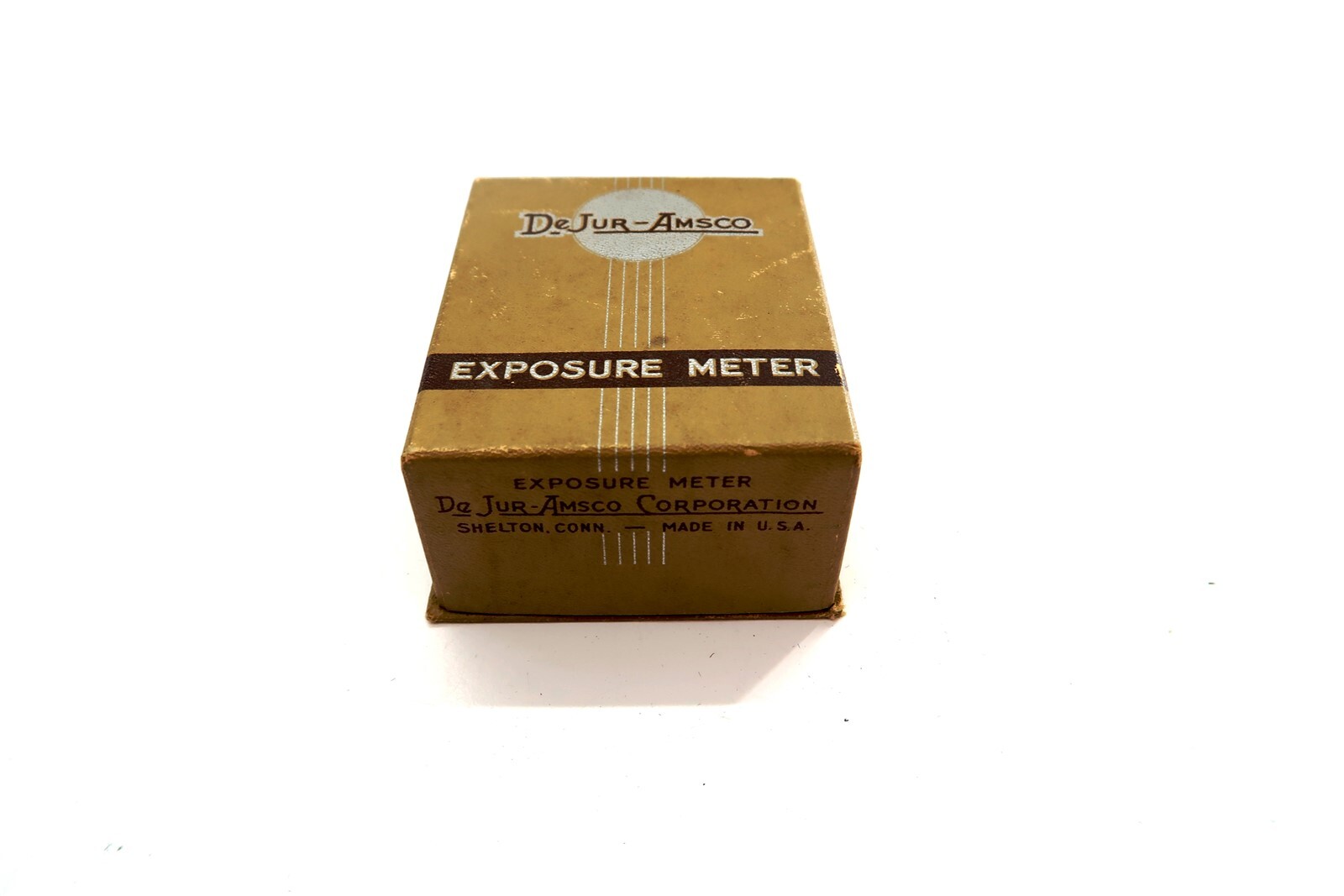 DeJur Amsco Exposure Meter 5-B with 5B Leather Case & ORIGINAL BOX ~ NOT WORKING