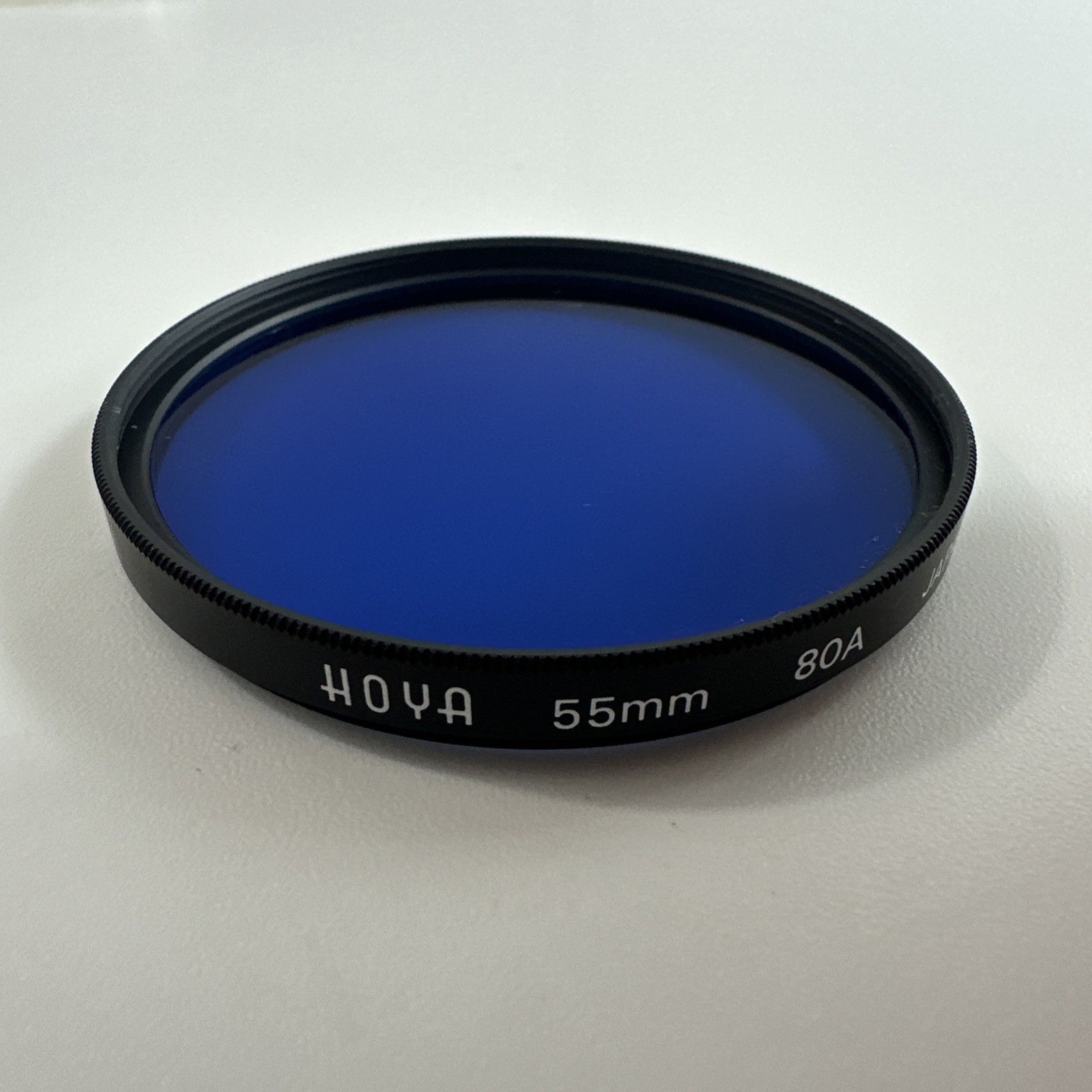 HOYA HMC 55mm 80A Blue Filter with Original HOYA Protective Case – Made in Japan
