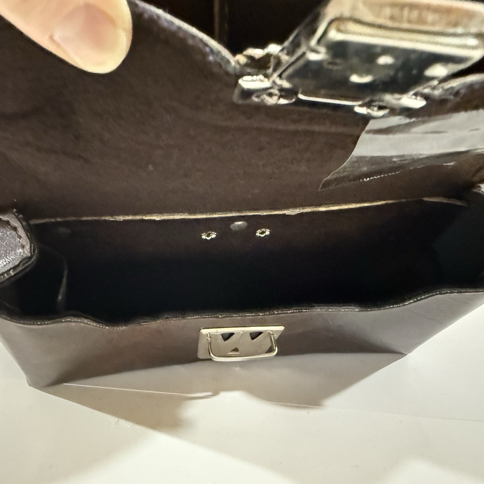 Vintage Camera/Camcorder Case, Hard Leather Two Locking Pockets With Two Keys