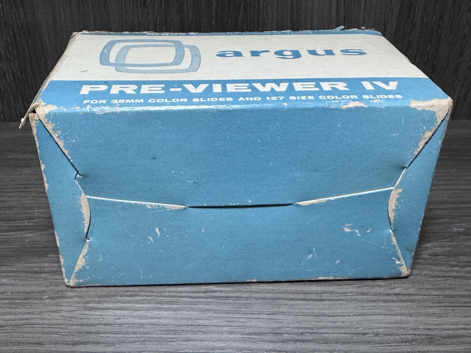 Vintage Argus Pre-Viewer IV Blue Slide Viewfinder 35mm 127 Color Slides USA
