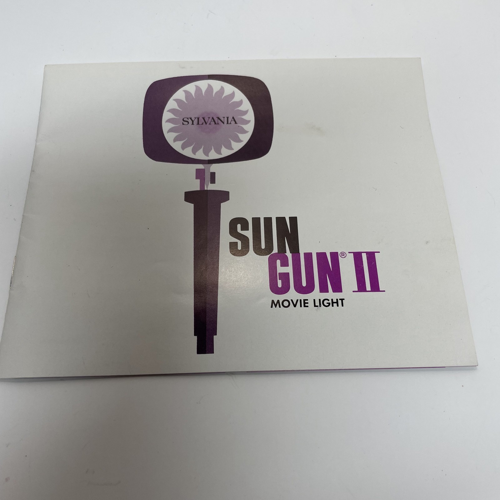 Vintage Sylvania Sun Gun Movie Light SG-50 W Original Box & Manual, Works Well