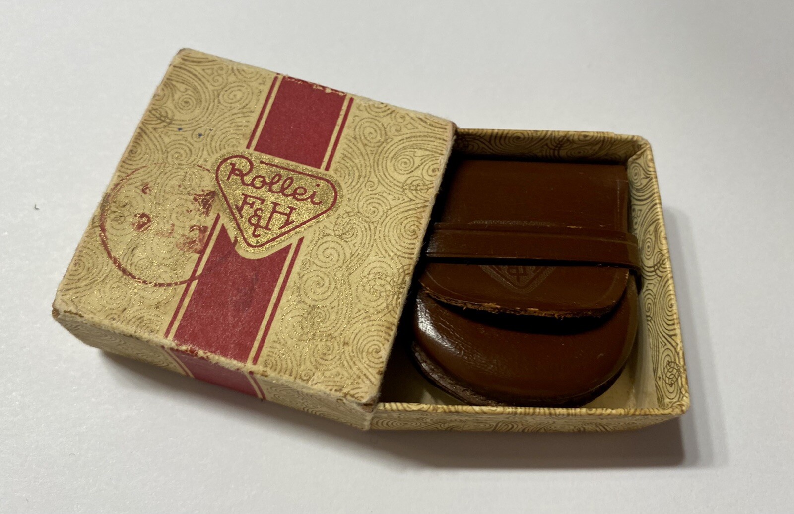 Vintage Rollei Rolleisoft 1 Bay 1 Filter Leather Case & Box Germany R1