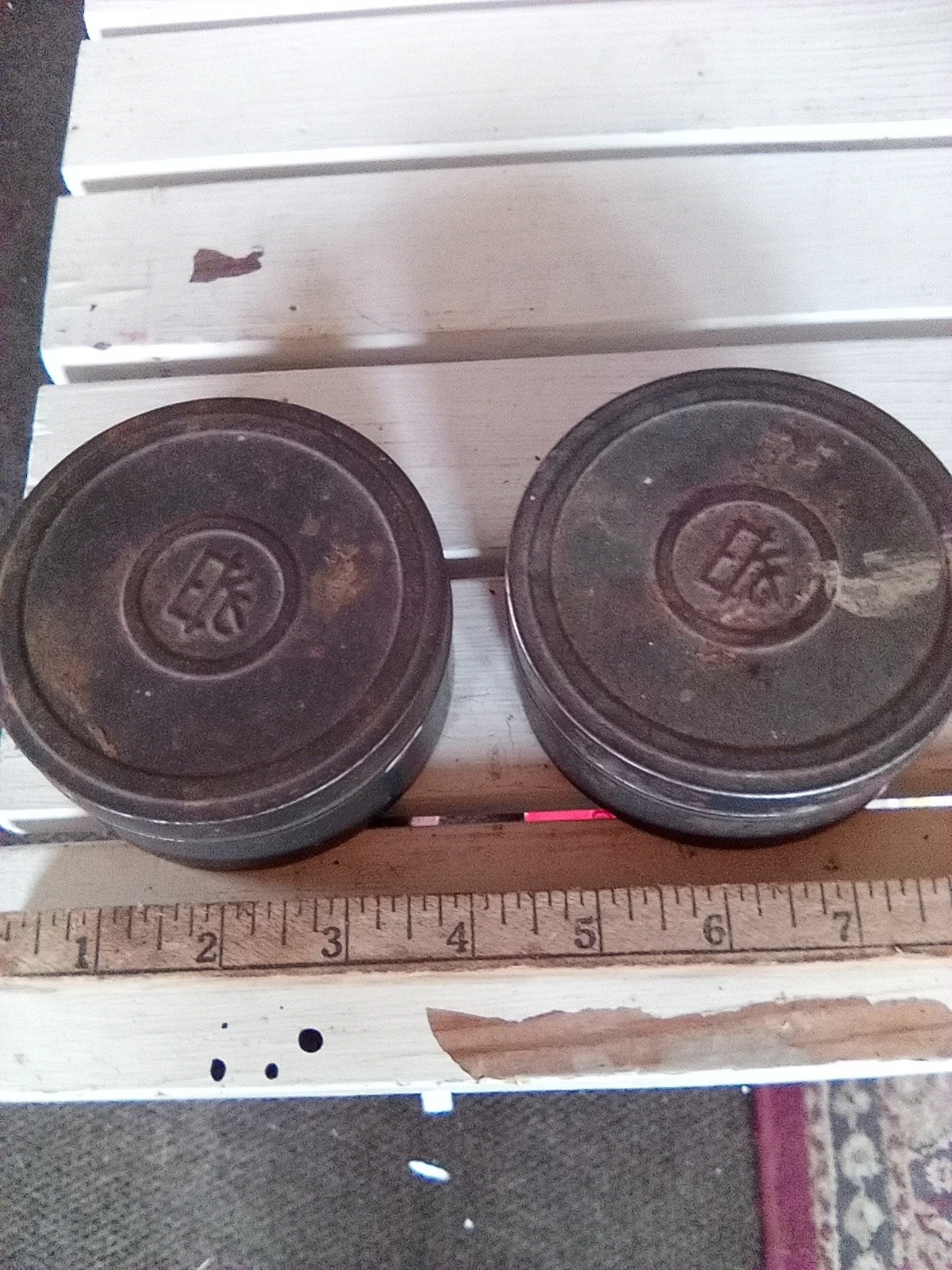 2 Vintage 4 inch Eastman Kodak Metal Film Case container