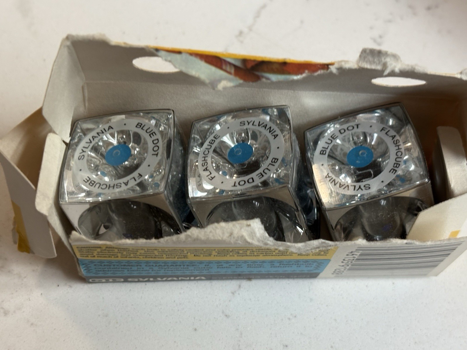 Sylvania Blue Dot Flashcubes/ Magicubes 3 Cubes/12Flashes NEW OLD STOCK