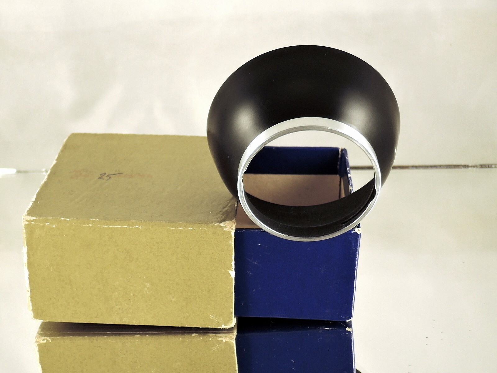Shade hood Flexaret Meopta round bayonet B40 metal + Genuine box NICE