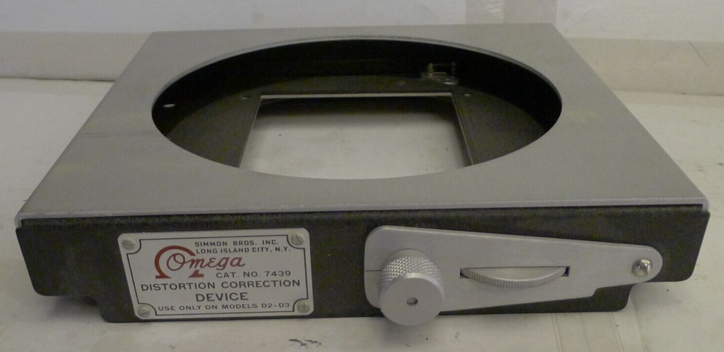 Omega Distortion Correction Device 7439 & Instructions for Model D2-D3 Enlargers