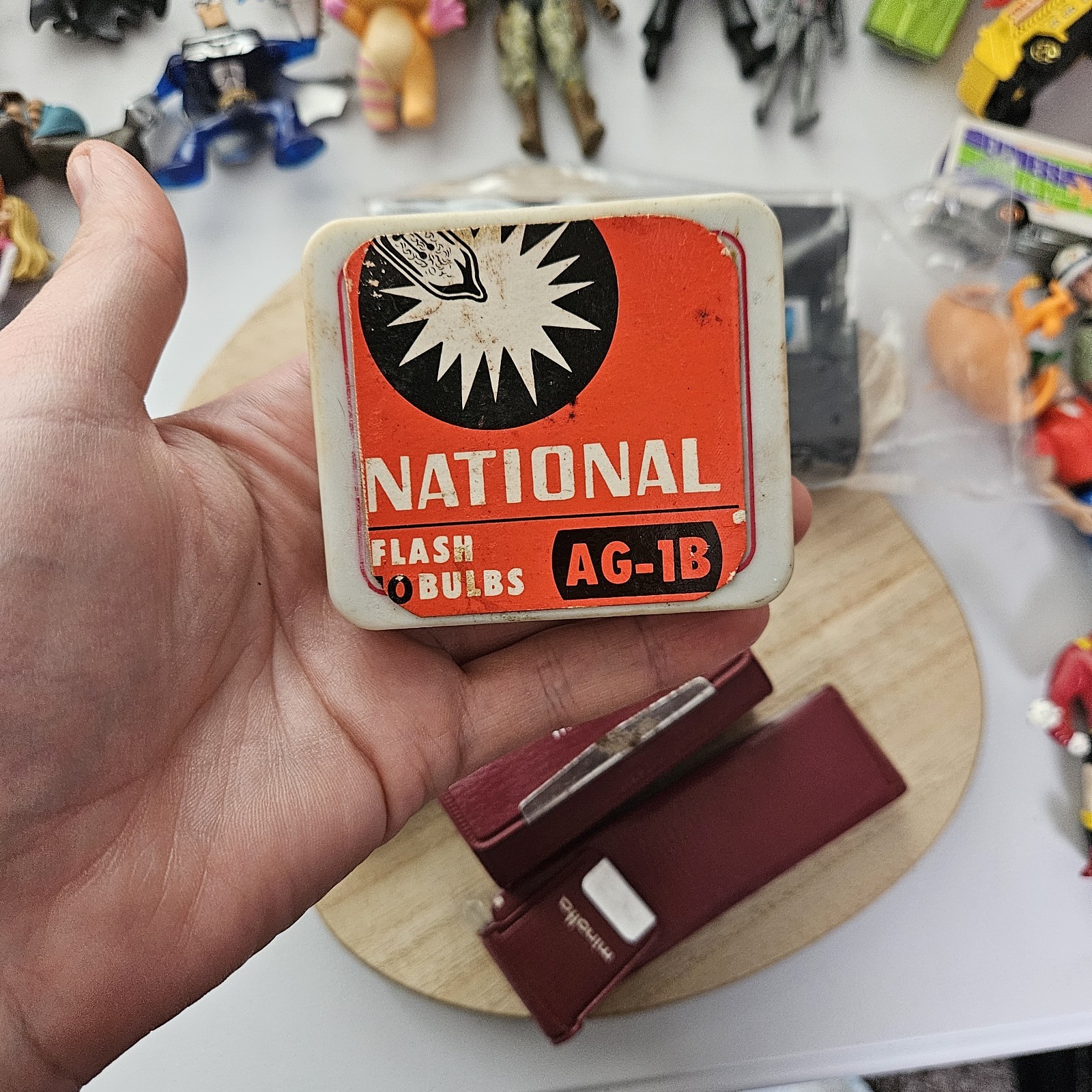 Vintage Minolta Close Up Lens, National Flash Bulbs & Kodak Toner