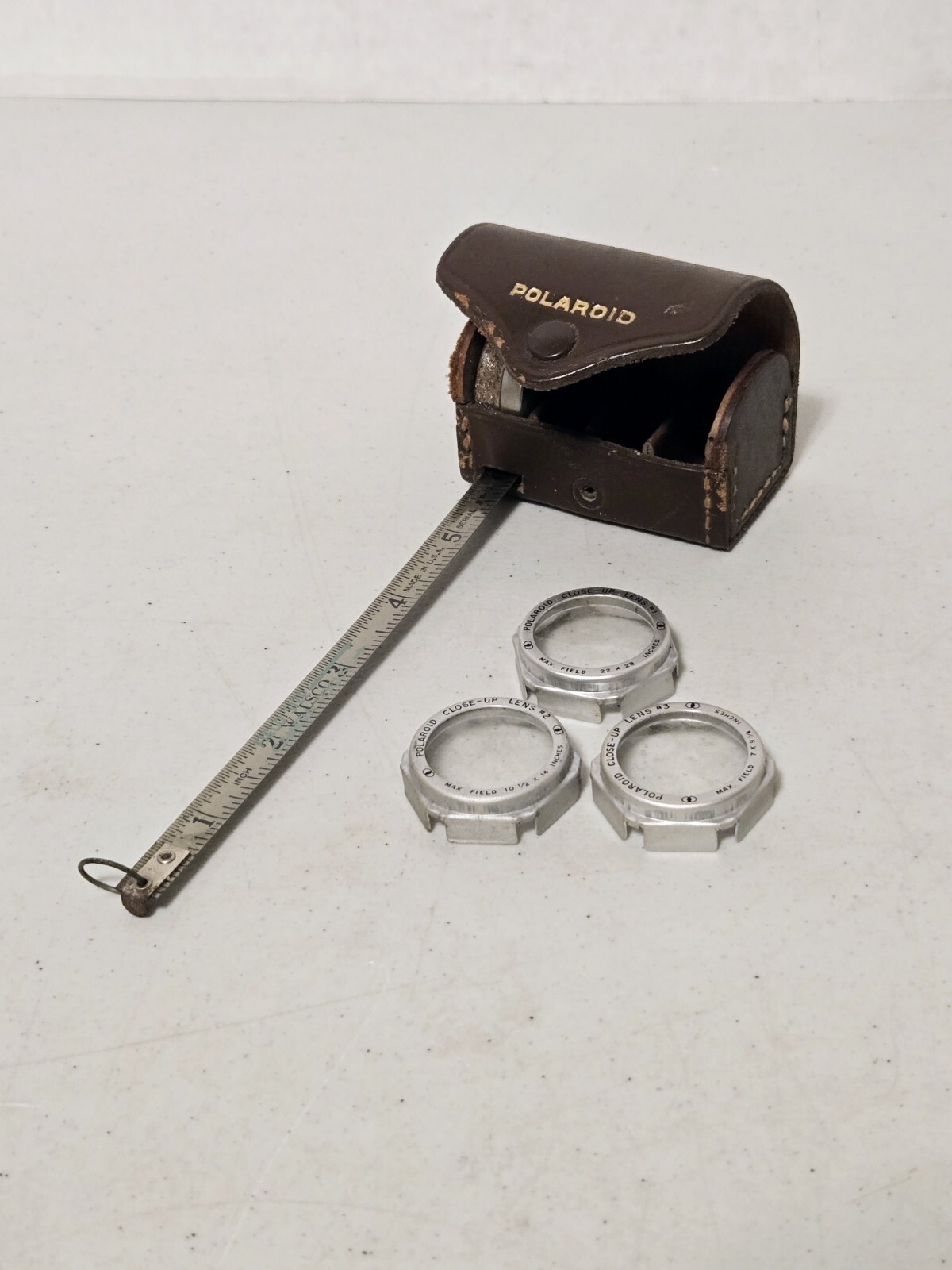 POLAROID Vintage Close Up Lens Kit w Measuring Tape Photographic Accessory