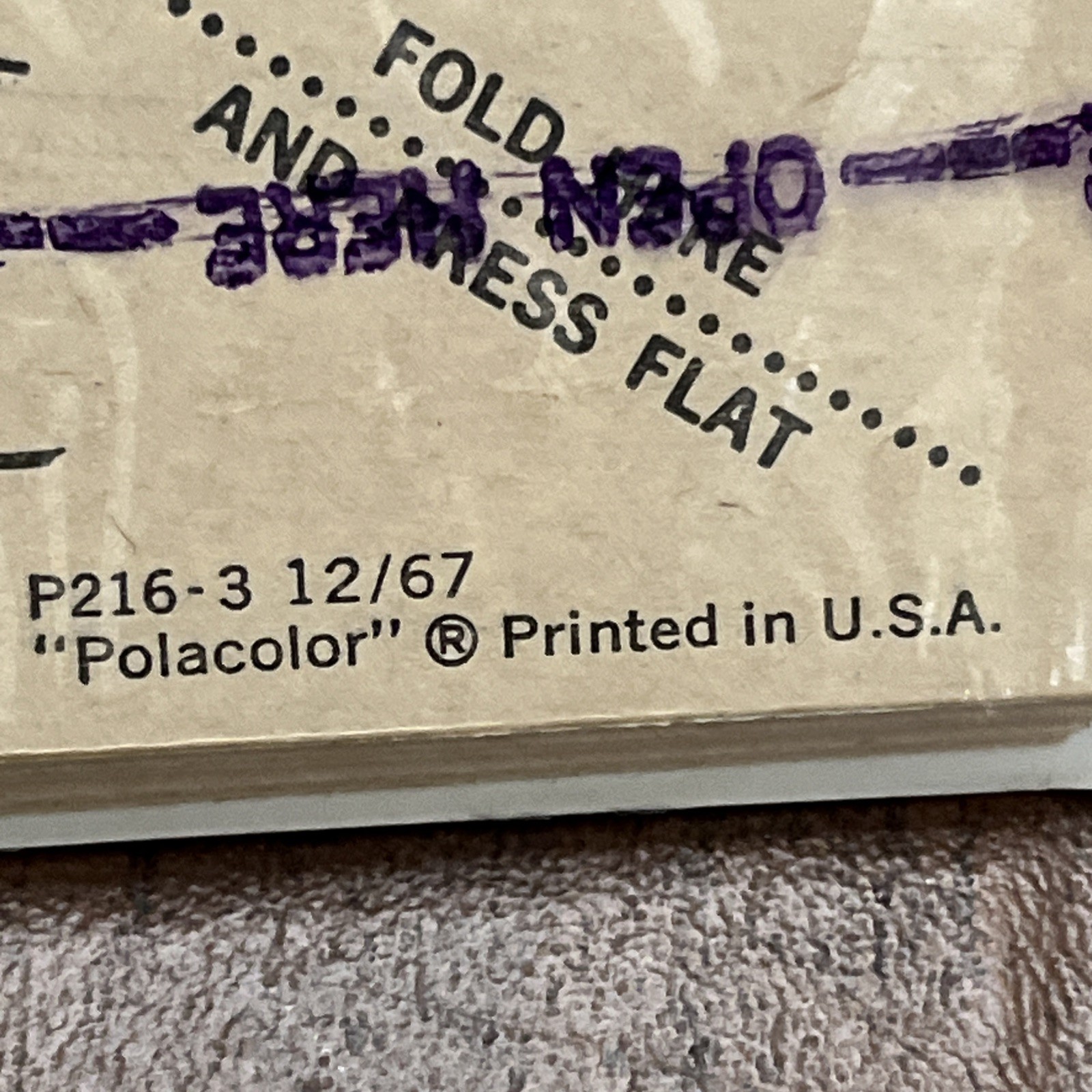 Lot of Vintage Polacolor Print Mounts P216-3 12/67 Sealed Lot Of 2