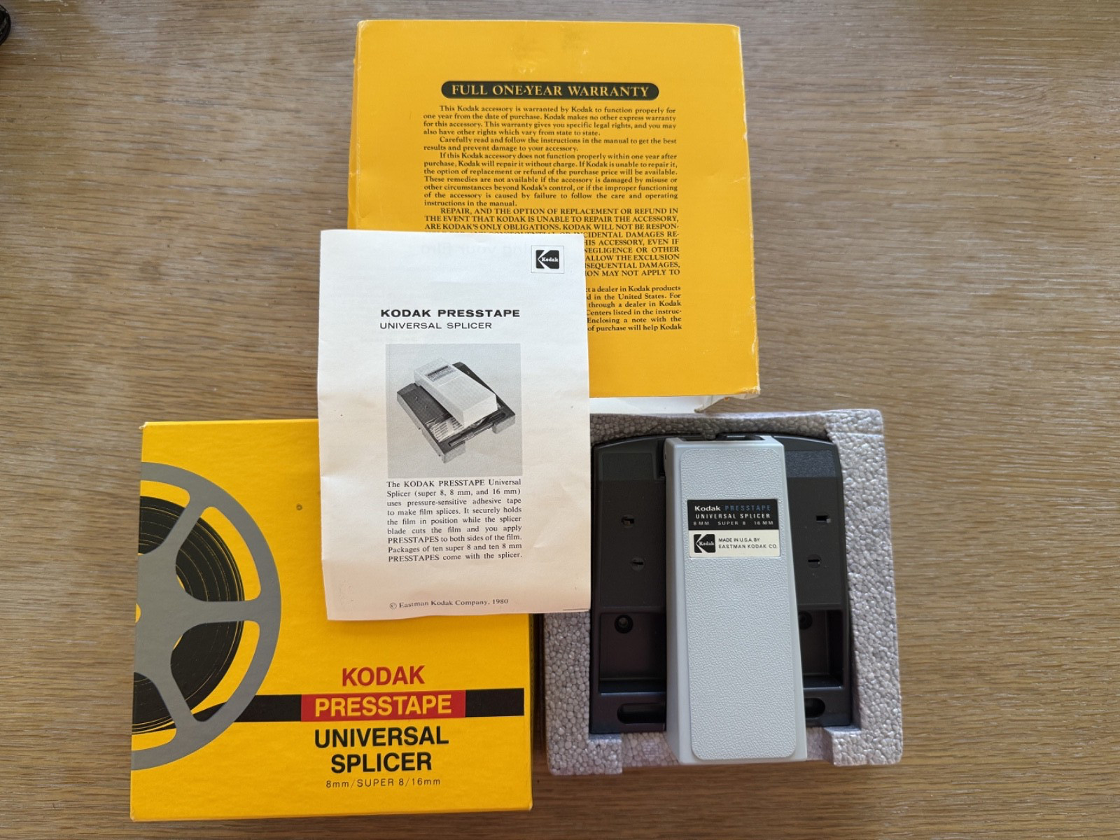 Lot Vintage Kodak Movie Equipment Kodascope Viewer Splicer Instructions & Reels