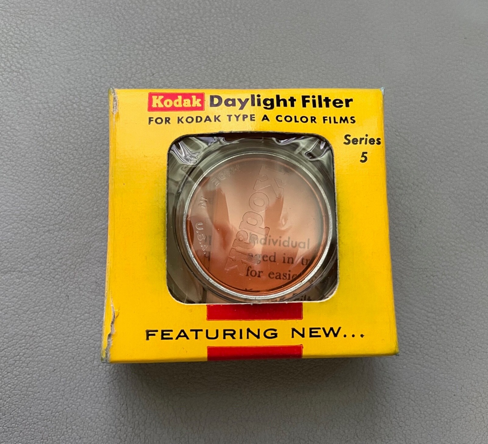 Kodak Series 5 Daylight 85 Filter with Box Drop In Vintage Lens