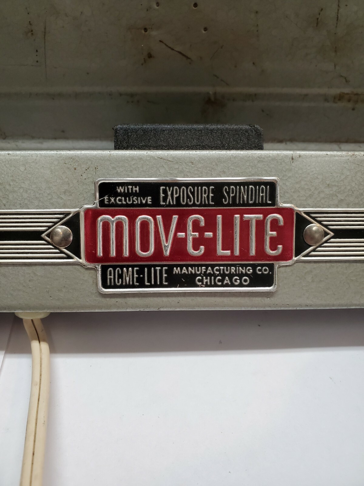 Vintage ACME LITE MOV-E-LITE in Case Movie Film Stage Lighting 2 Bulbs WORKS!