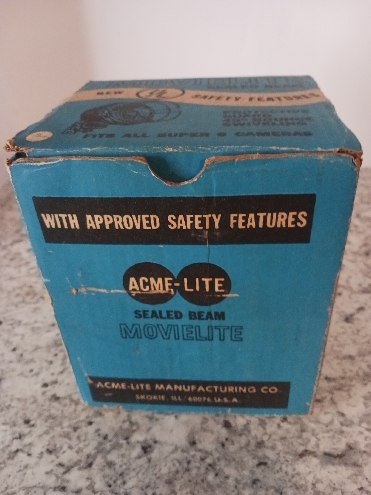 Vintage ACME LITE MOVIE VIDEO Photo CAMERA LIGHT MODEL 96 W Original/BOX NOS