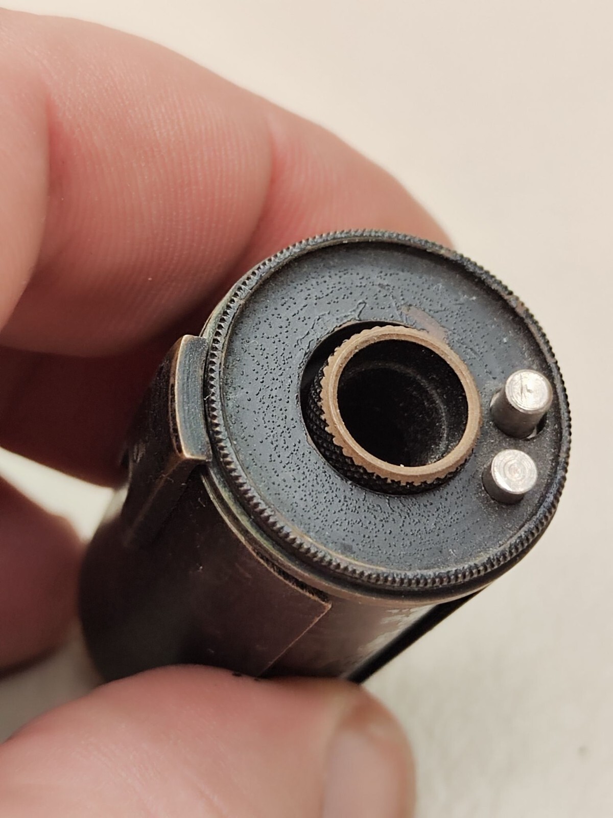 Reloadable cassette for 35 mm film brass for Fed cameras USSR