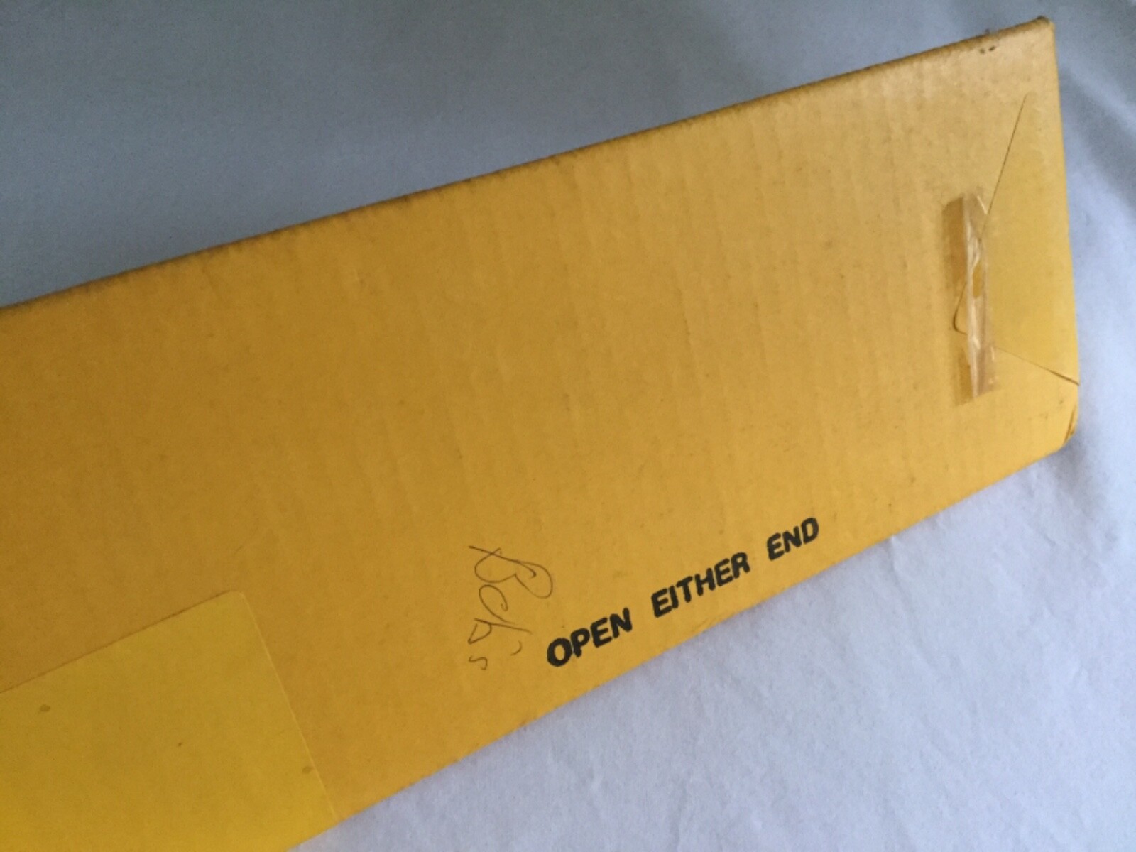 Vintage Kodak Poster Print Shipping Box – Triangular Cardboard – 21 1/2″ Long
