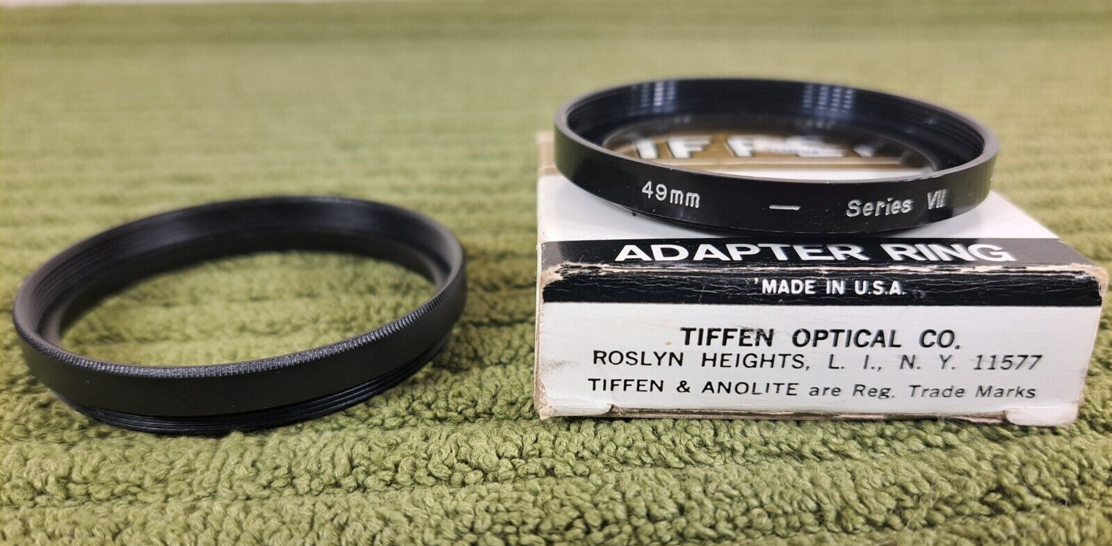 Vintage Filter Adapter Ring 49mm to Series VII 7 (50.8mm) & Retaining Ring Japan