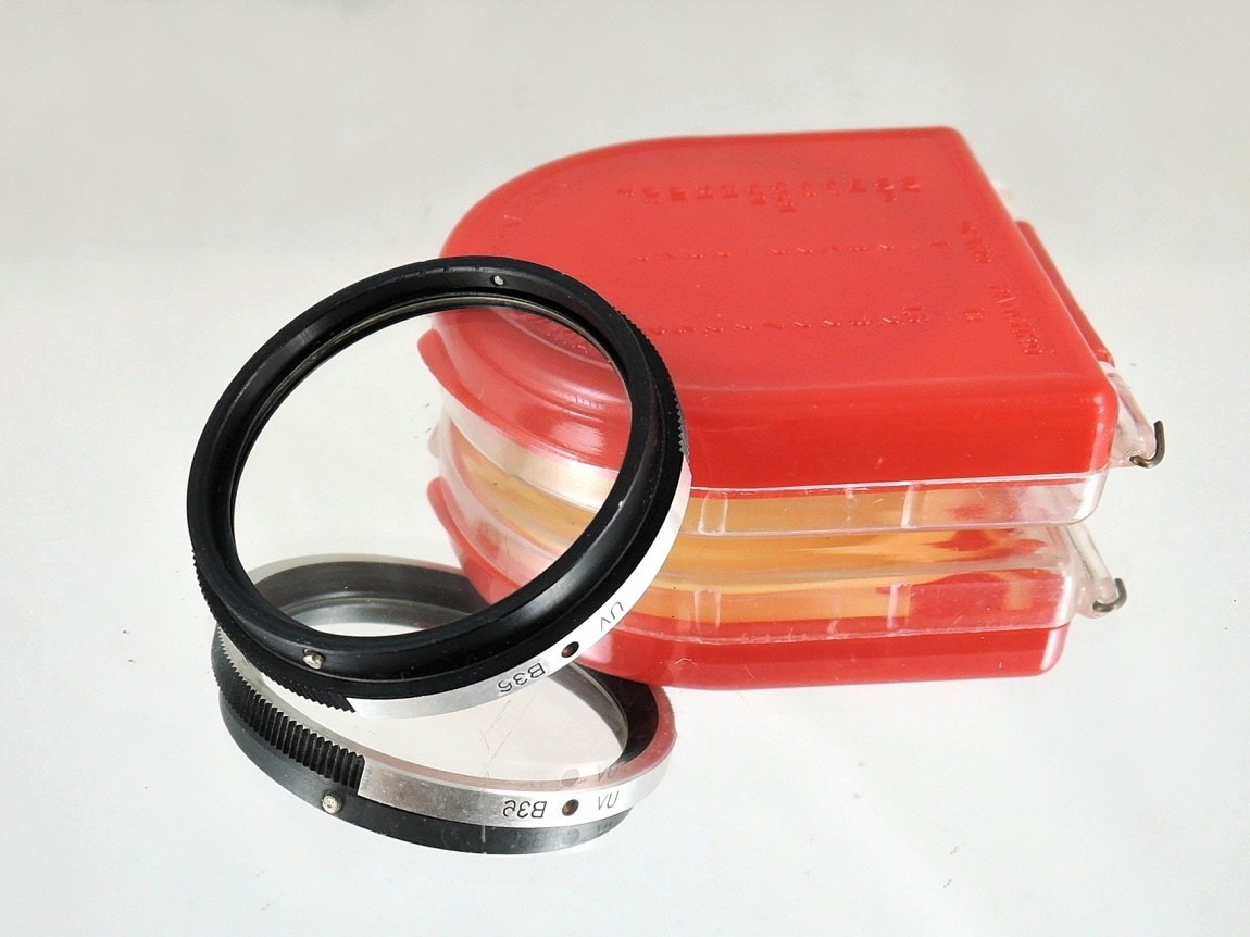 Flexaret UV B36 Filter Meopta Accessories Bayonet RARE + red plastic box.