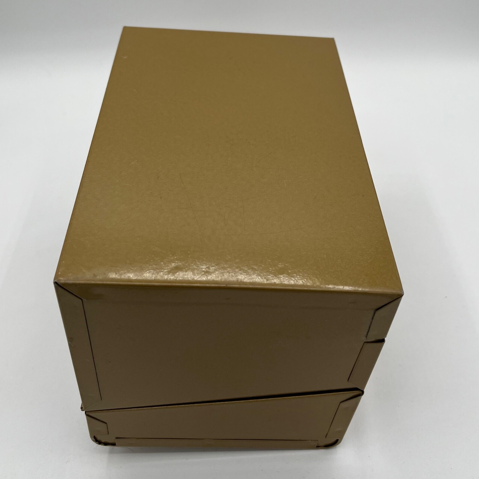 Vintage Gold BRUCE Logan DeLuxe 8mm Movie Reel Box 12 Reel Storage 1960s