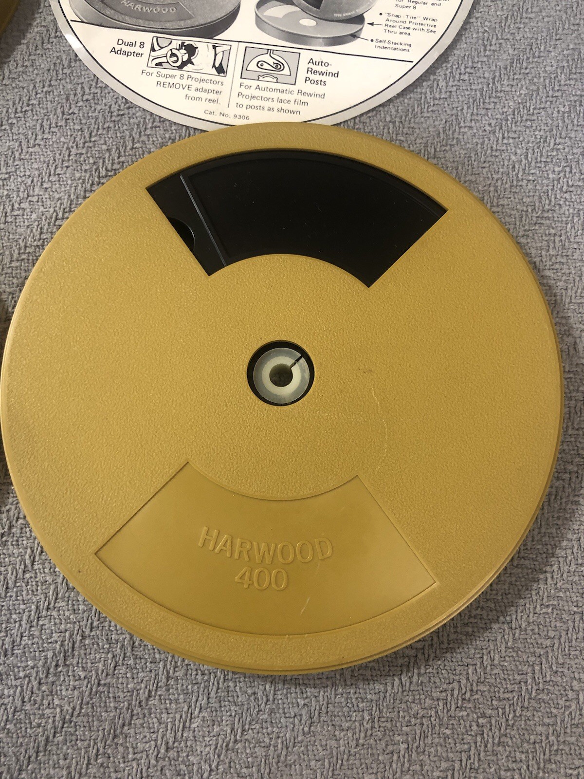 Vintage Lot of 3 8mm Take Up Reel Film Can Sears Roebuck Co 8mm or Super 8