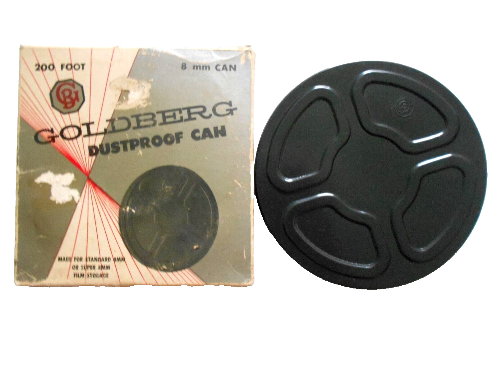 Goldberg Dustproof Can 200 foot for Regular & Super 8mm Film Storage