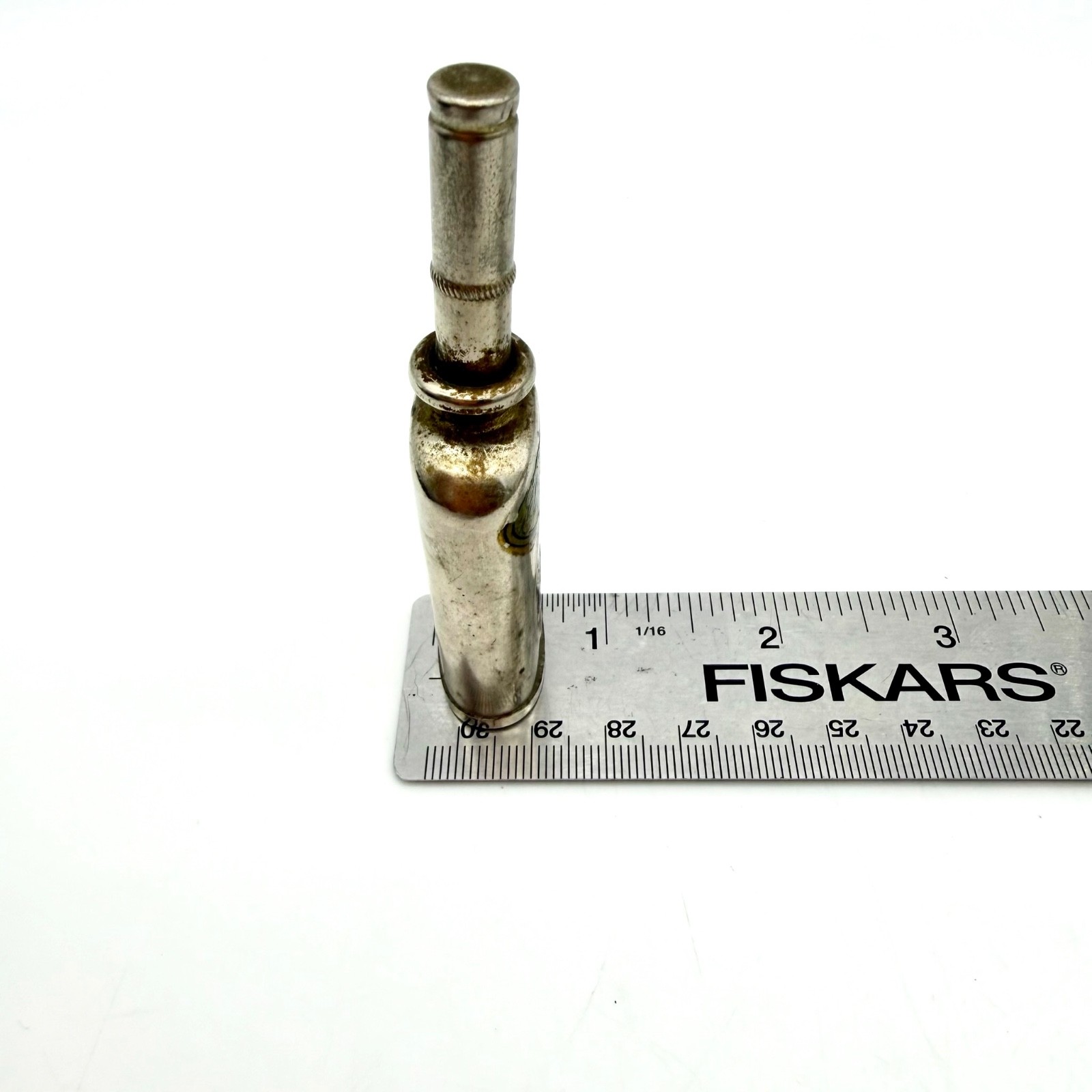 Bell & Howell Filmo Projector Needle Oiler Oil Can Metal Silver 3.5 in Vintage