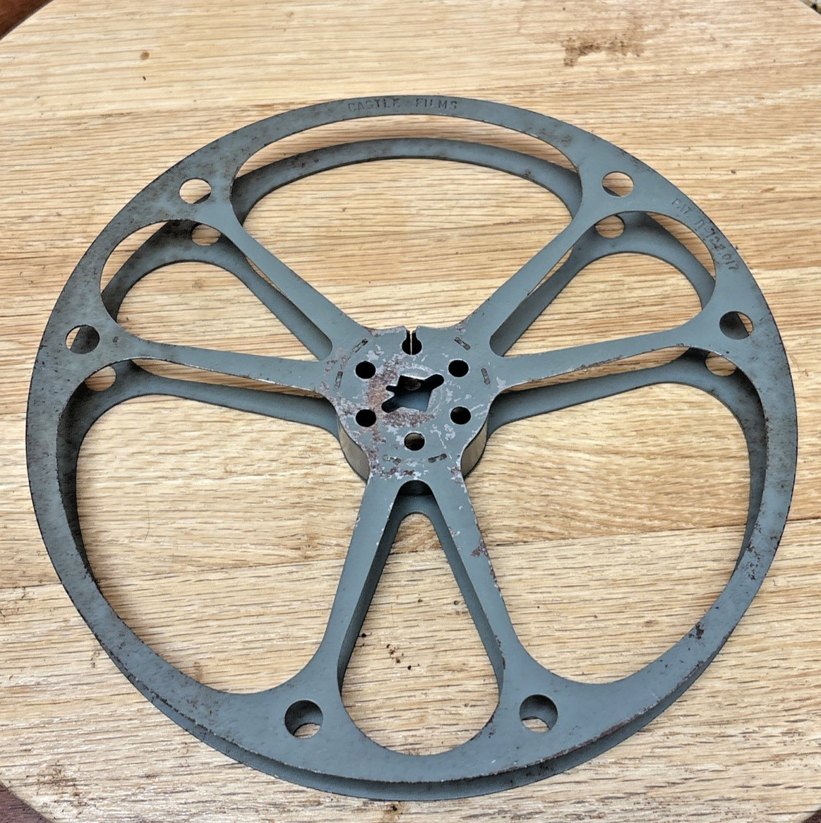 Vintage Castle Films 7″ Metal Film Movie Reel