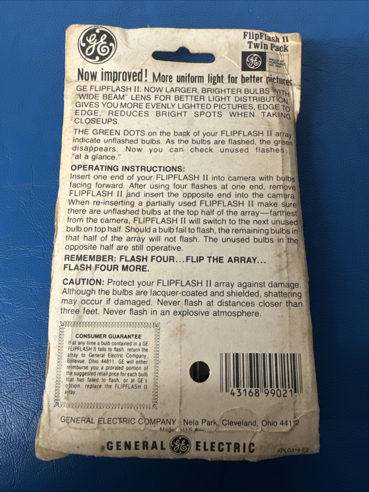 VTG GE Flip Flash II Twin Pack Flash Pack For FlipFlash Cameras NEW Sealed