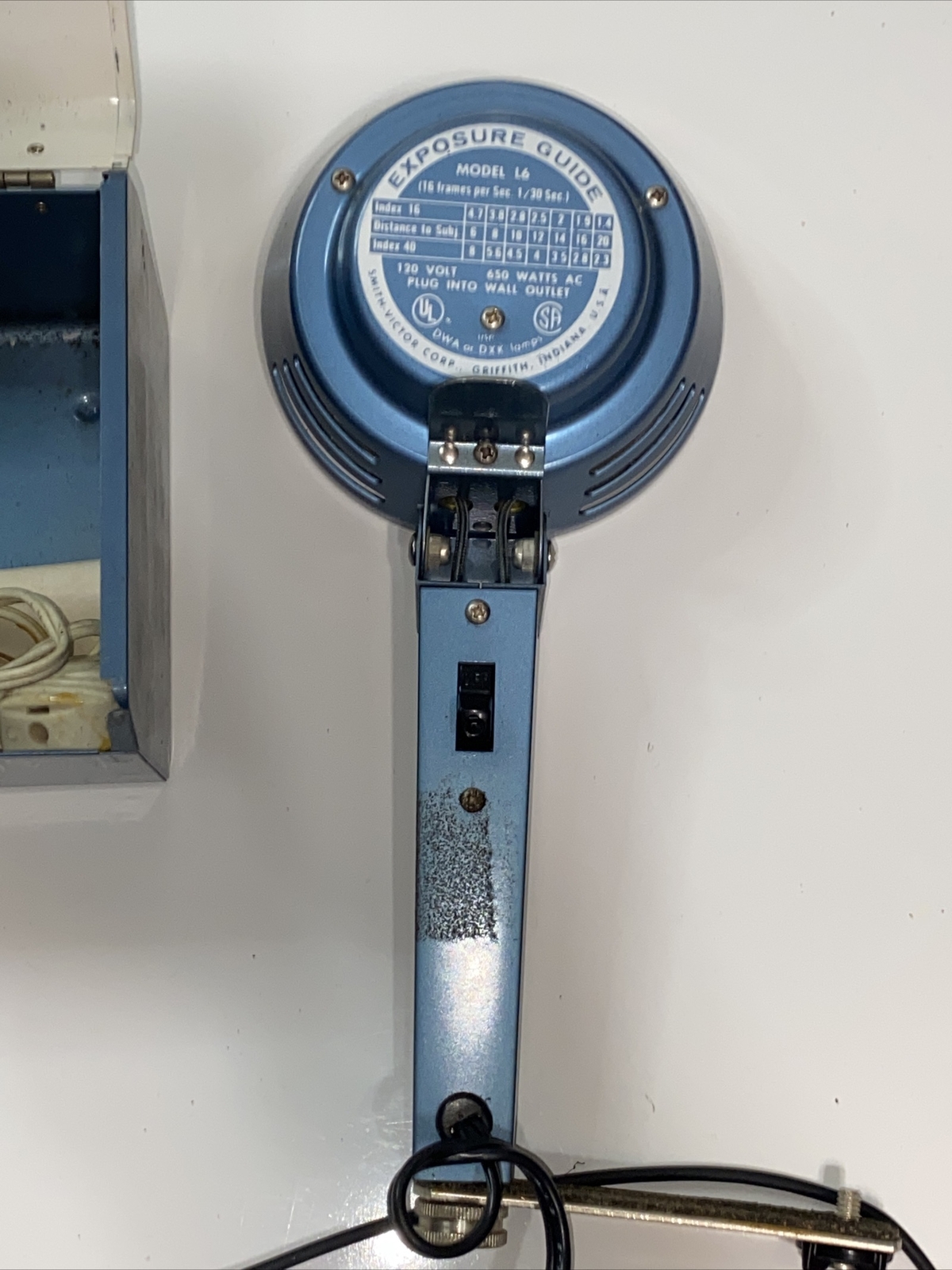 Vin. Smith Victor Flood Spot Light HandHeld Model L6 Movie Light w/Case Works!!