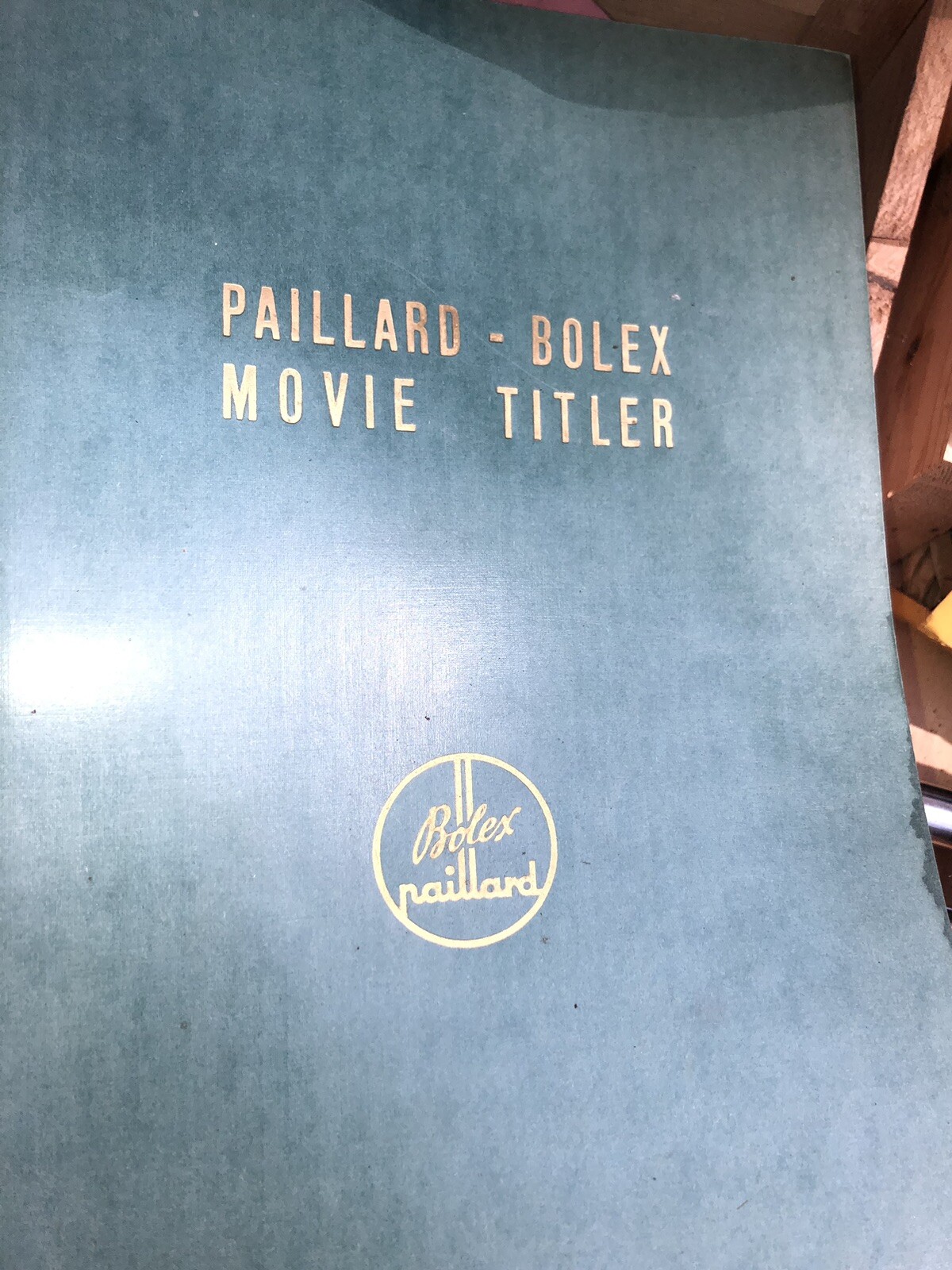 Dirty Vintage Paillard Bolex Fabricaton Suisse Movie Titler w/ Light Bulbs & Box