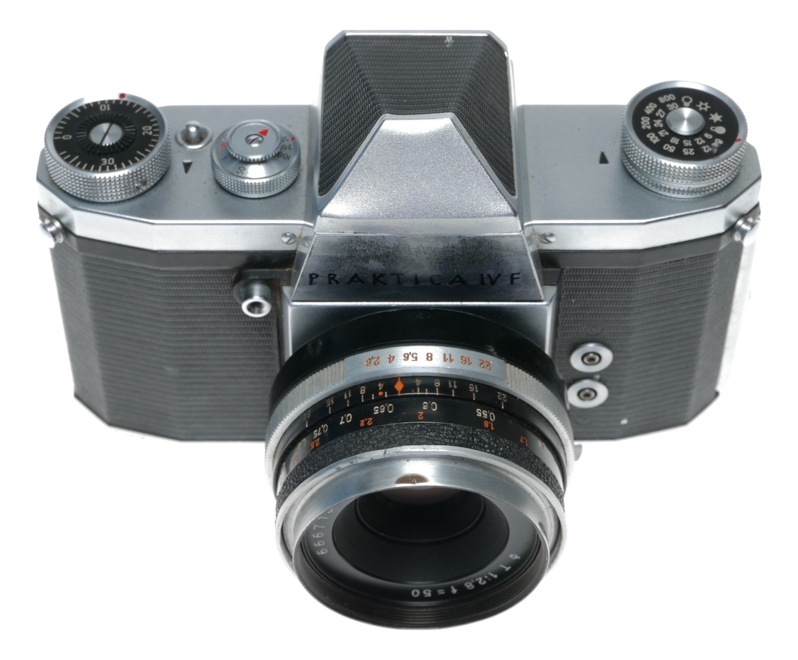 Pentacon Praktica IV F 35mm Film SLR Camera Jena T 2.8/50