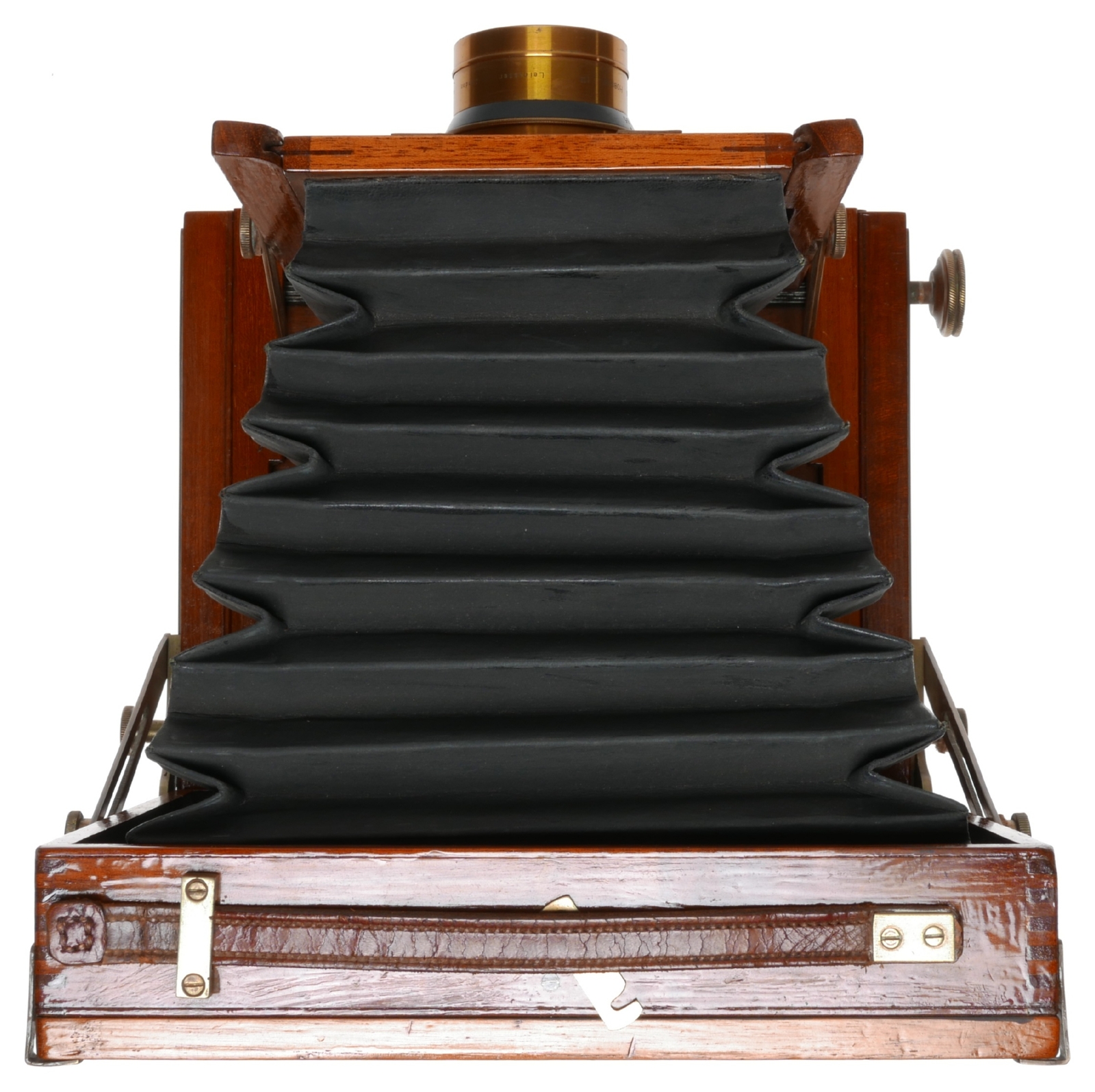 Optimus folding wooden film plate camera Cooke ser III lens