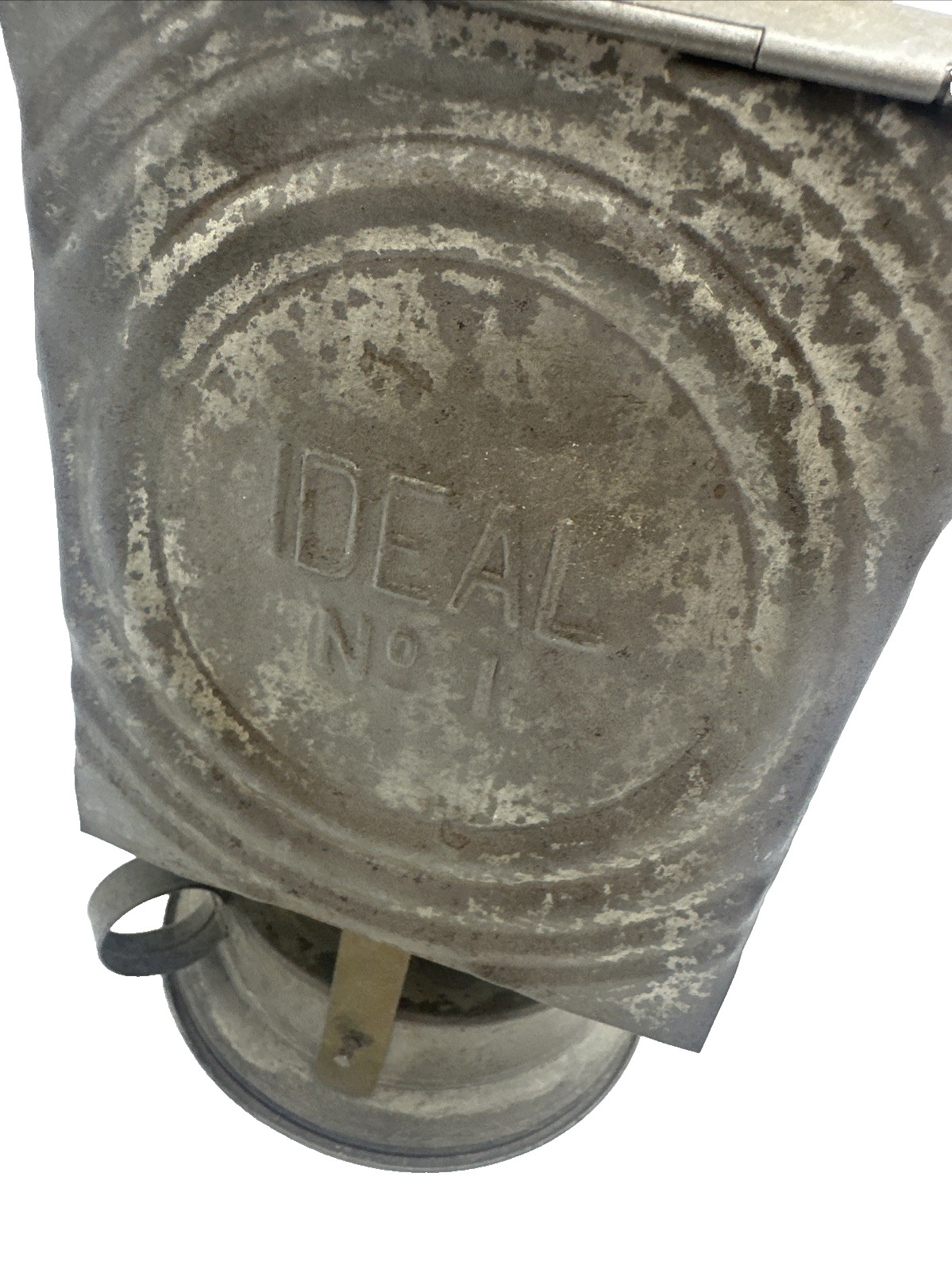 Antique Ideal No 1 Photography Darkroom Lantern Amber Lens Stripped
