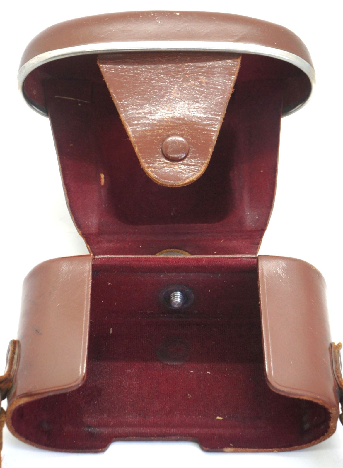 Vintage Zeiss Ikon Brown Leather Camera Case For Contina Contessa Fair Cond.