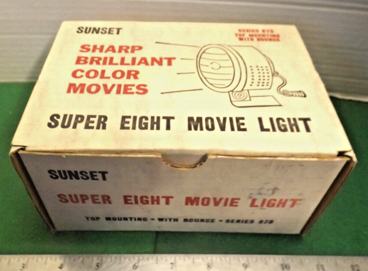 Vintage SUNSET General Electric Movie Lite DWA Lamp Model 850 D Made in USA