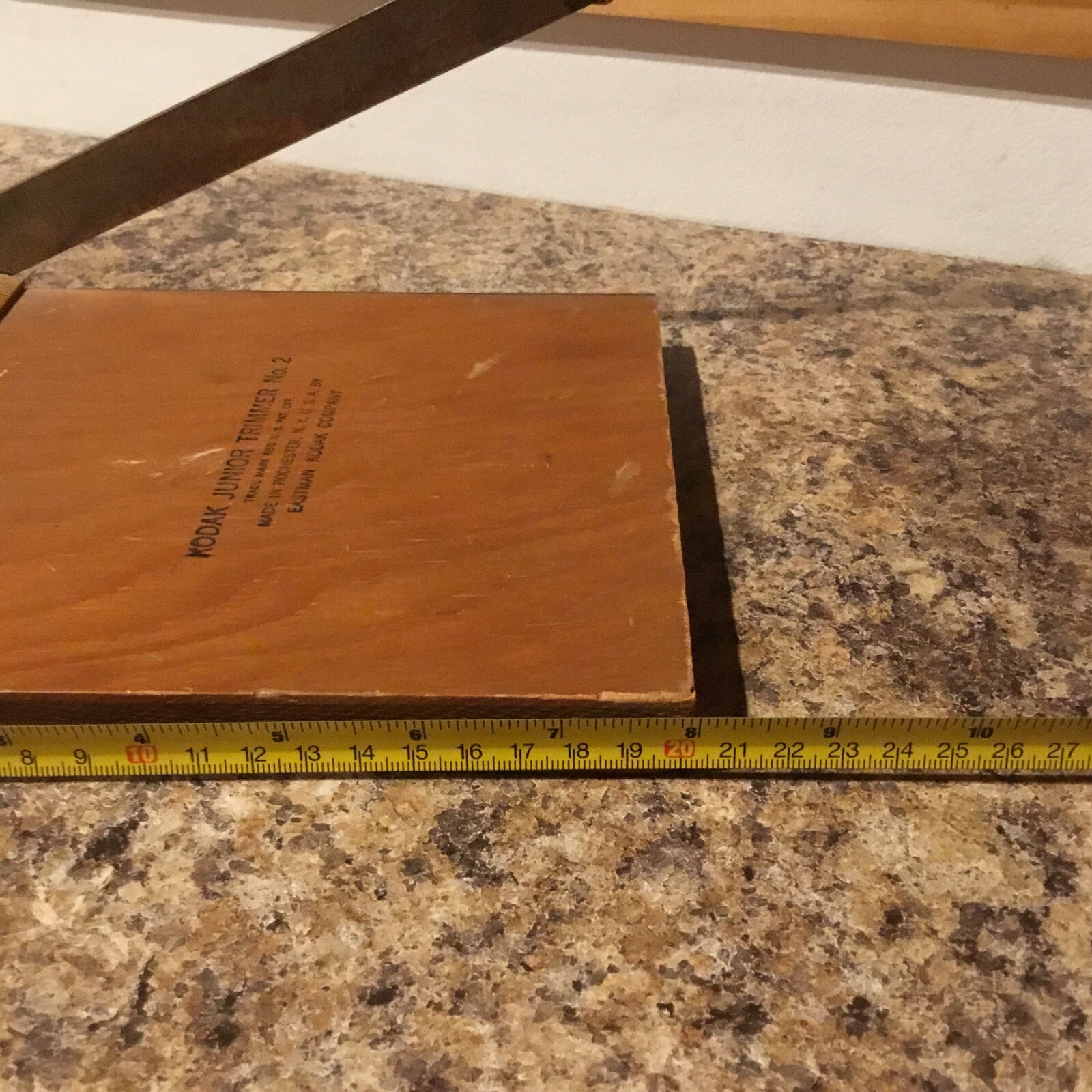 Vintage No. 2 KODAK Junior Trimming Board Photo Cutter Eastman Kodak Dull Blade