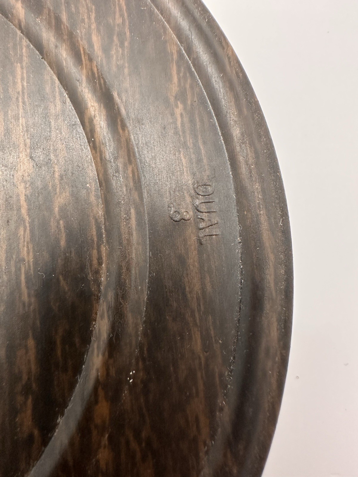 Vintage Harwood Empty 8mm Film Reel Can Faux Wood Flip Top Dual Take Up