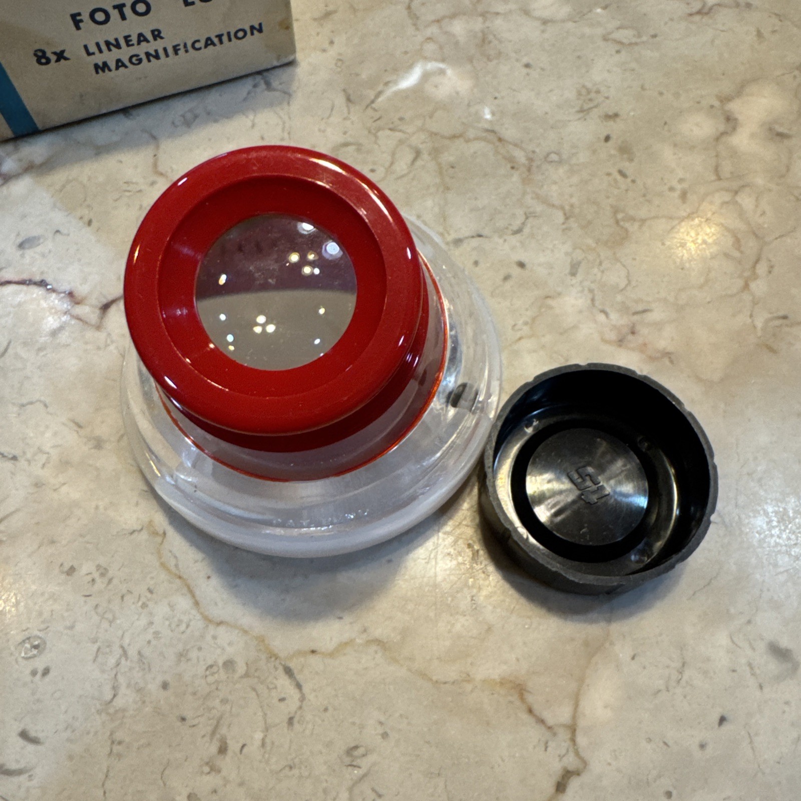 Spiratone Foto Lupe- 8x Linear Magnification Lens With Film Attachment, New