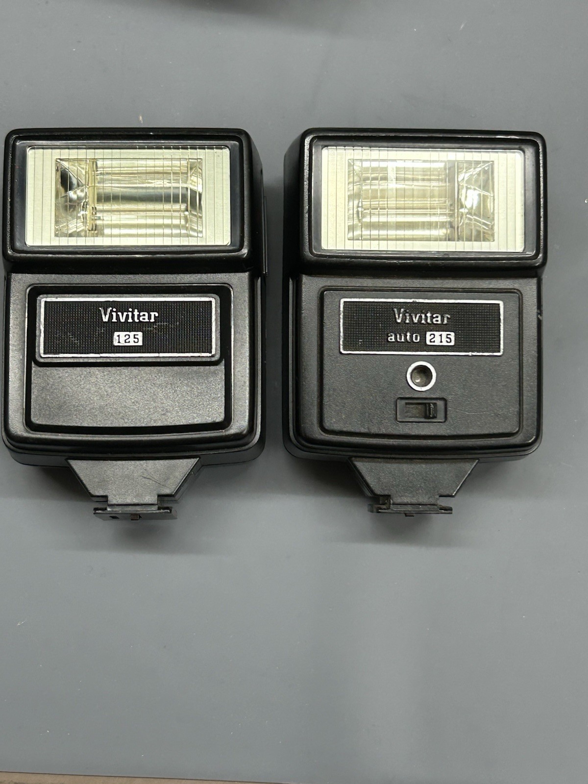 Vintage Vivitar Flash Bundle: Model 125 & Auto 215 – Tested & Working See Photos
