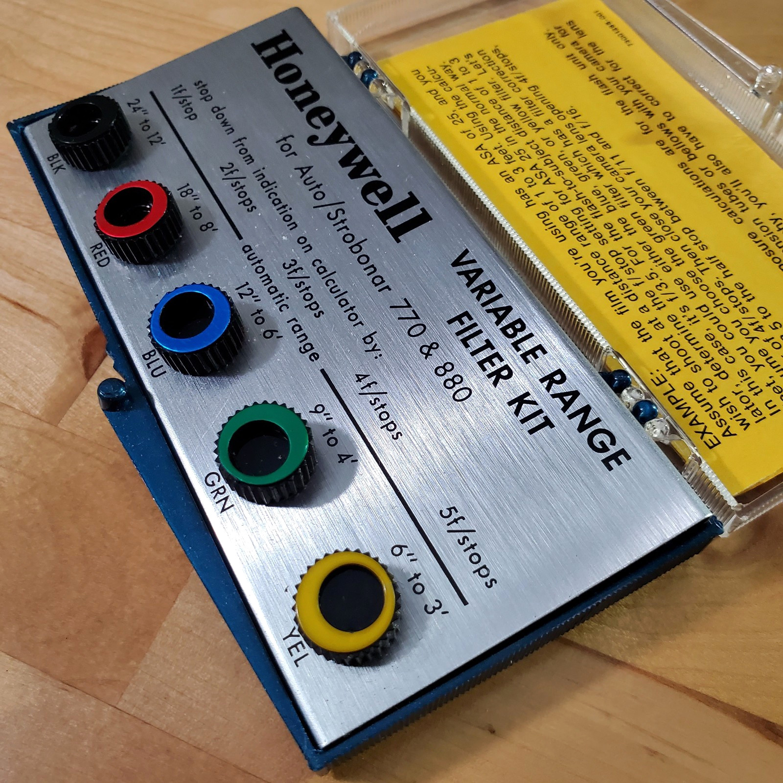 Honeywell Variable Range Filter Kit for Auto Strobonar 770 880 Flash