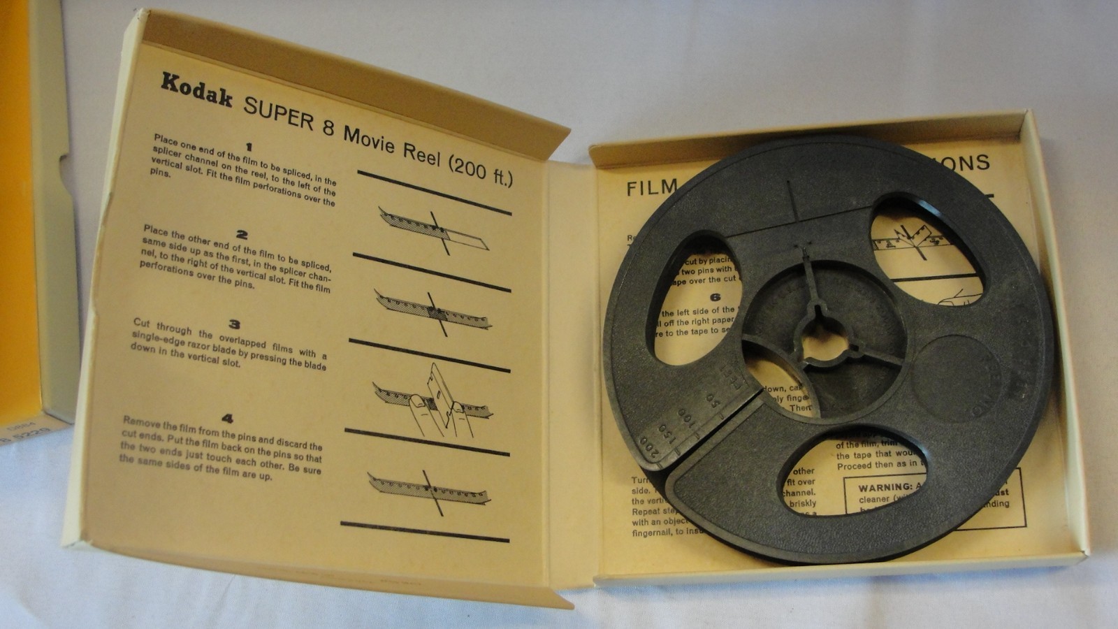 NEW LOT of 4 Kodak 884 Movie Reels Super 8 and 8mm 400ft mint & 1–200ft