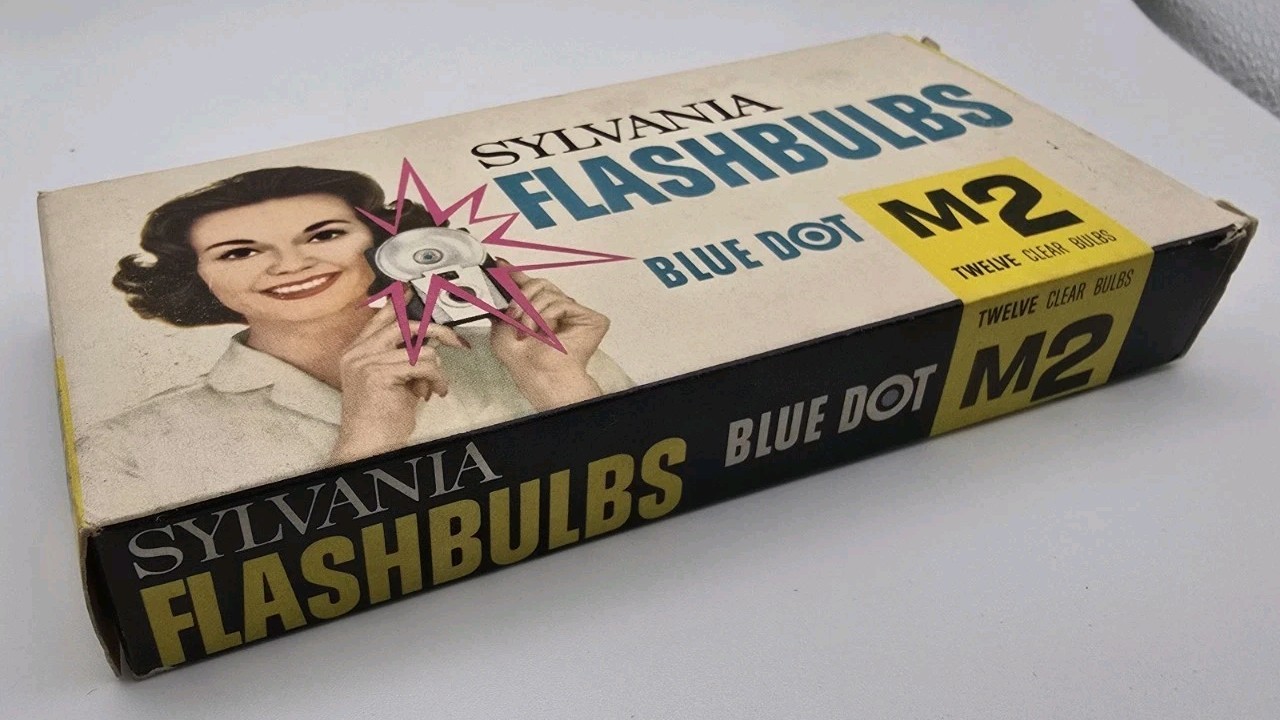 Sylvania Flashcube Flashbulb Blue Dot Super 10 Flip Super Flash M2 No. 0 M3B Lot