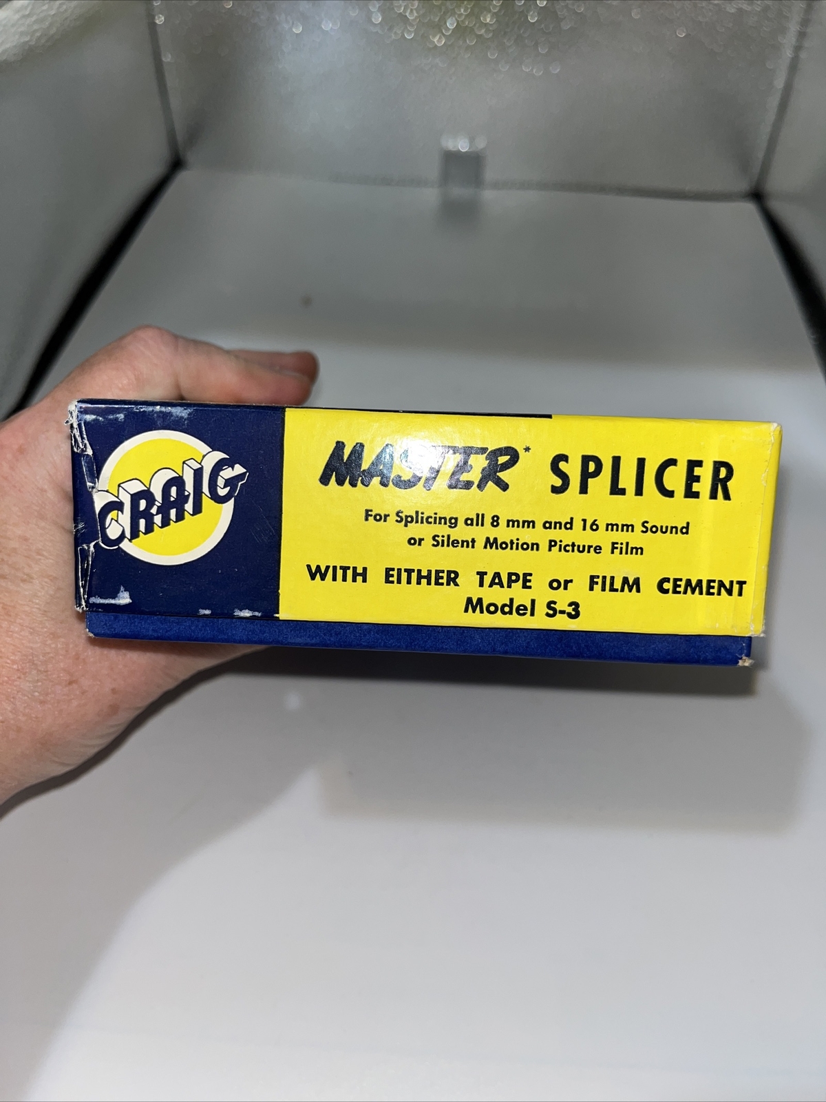 Vintage Craig S-3 Model Master Splicer – 8mm & 16mm Film w/Box & Instructions