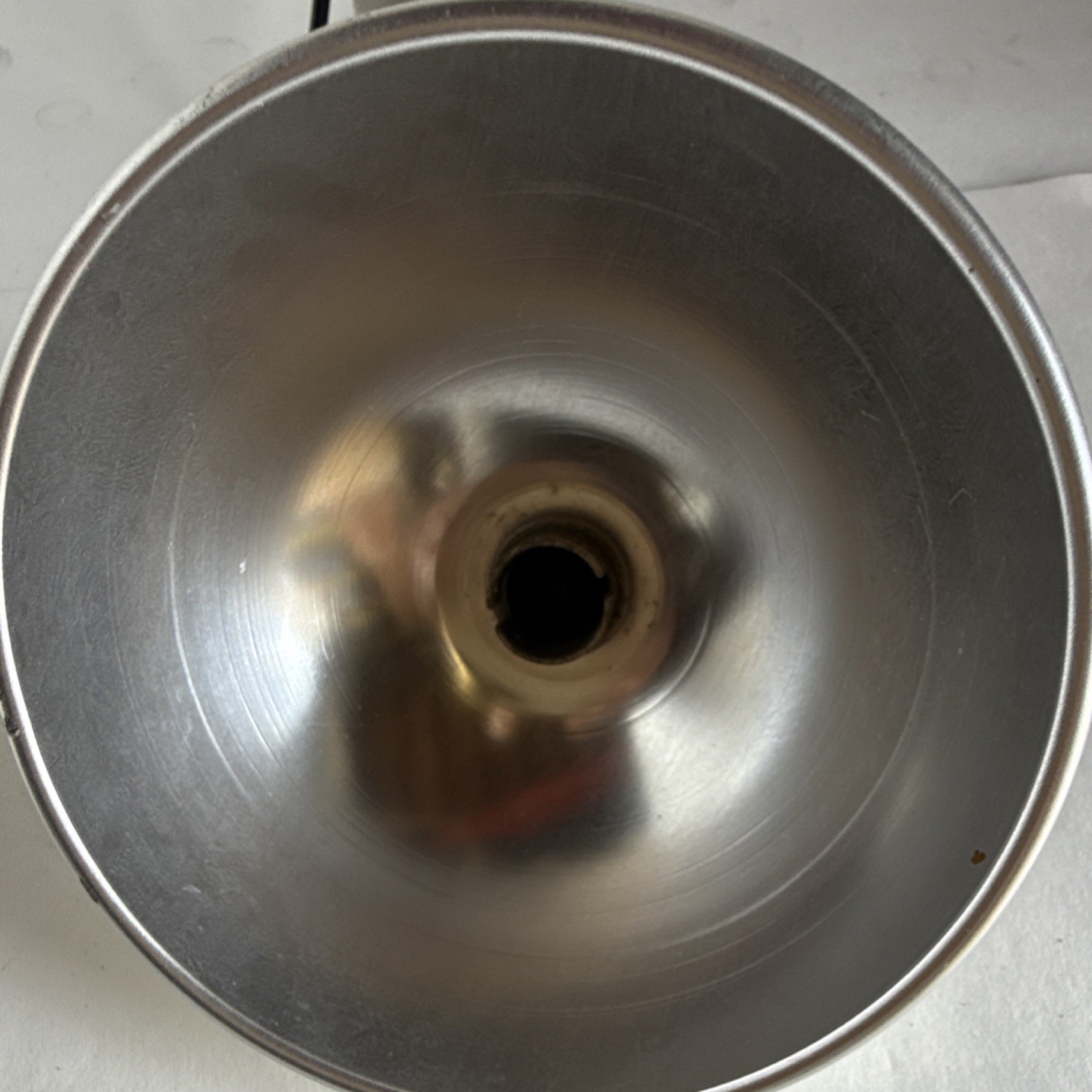 Vintage Metal Flash Reflector with Mounting Bracket and Wire