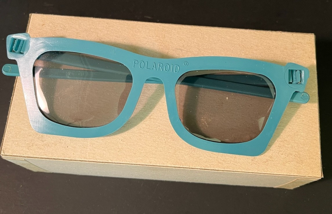 Vintage Polaroid 3-D Viewers Model 729 – Set of 6 — Original Box – Teal Frames