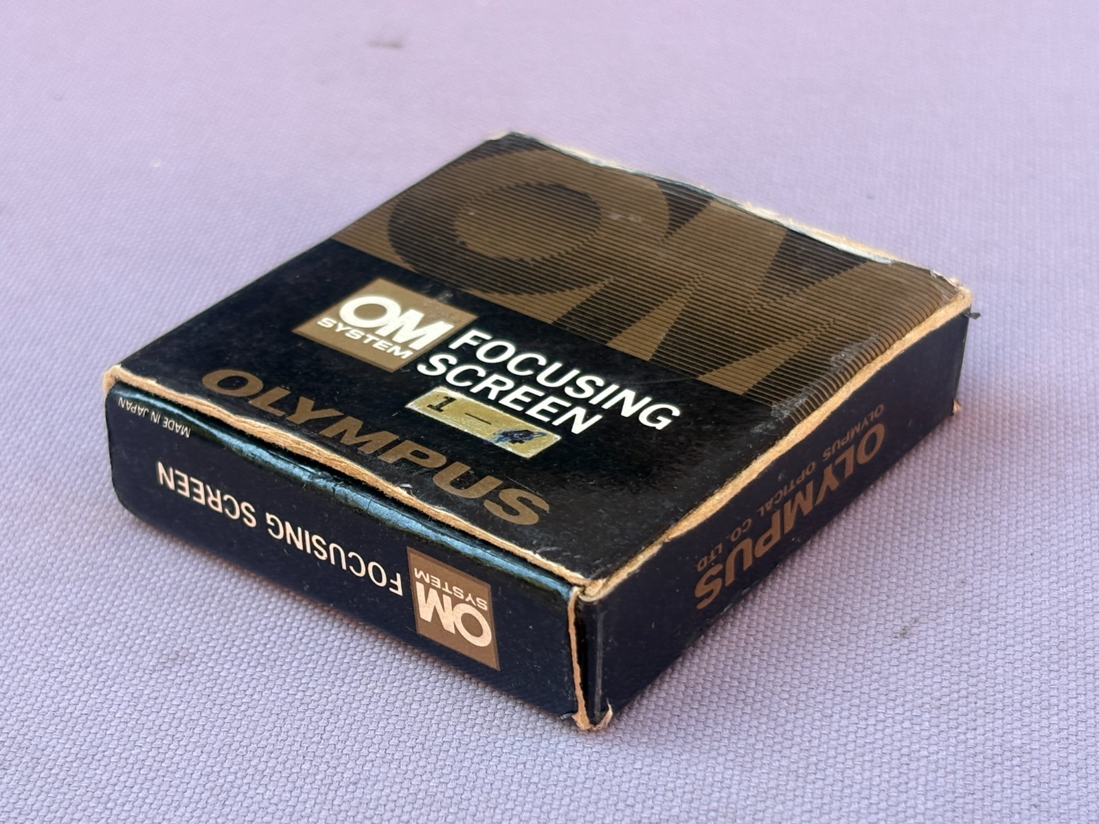 Vintage OLYMPUS OM System FOCUSING SCREEN 1, Box, Case -Photography, Camera