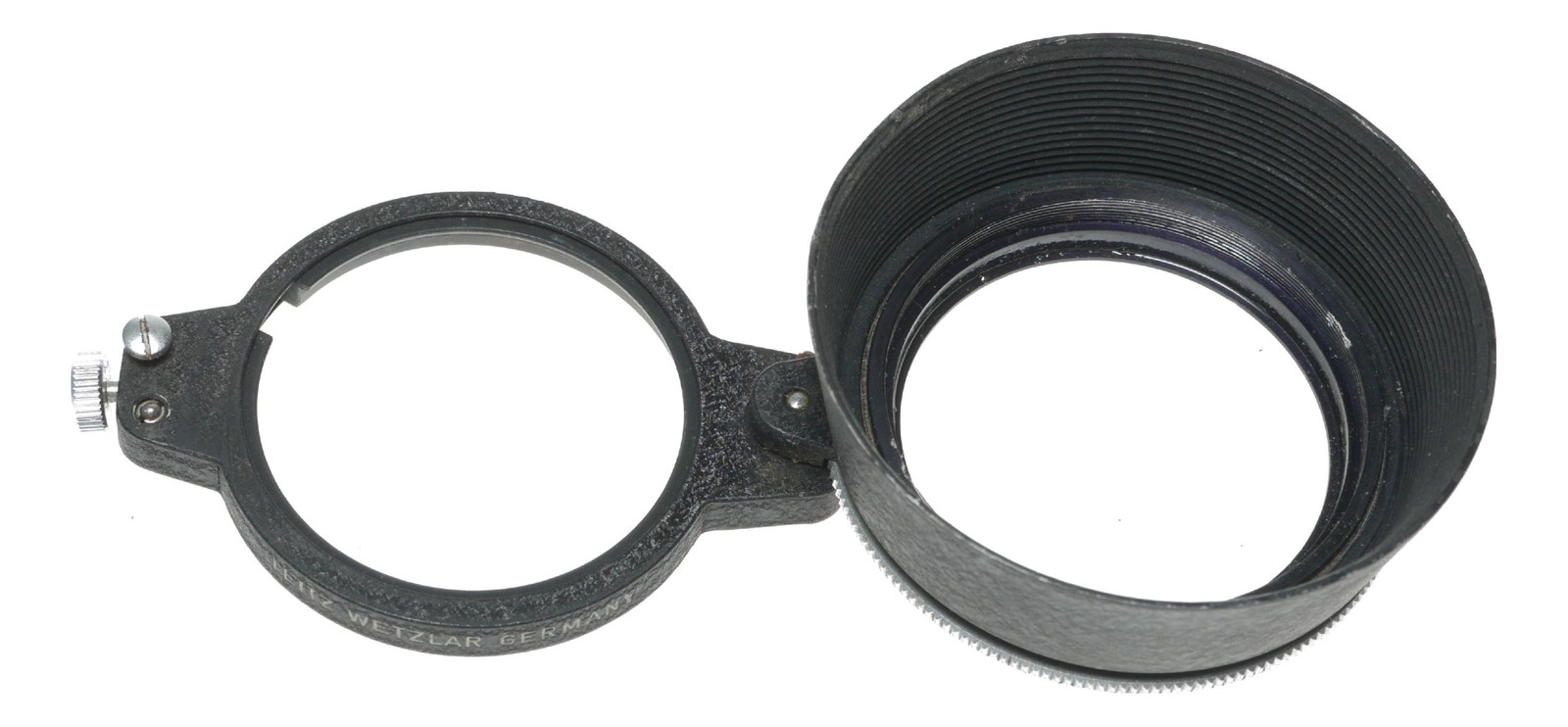 Leica camera lens polaroid filter 13352 x hood shade swing type
