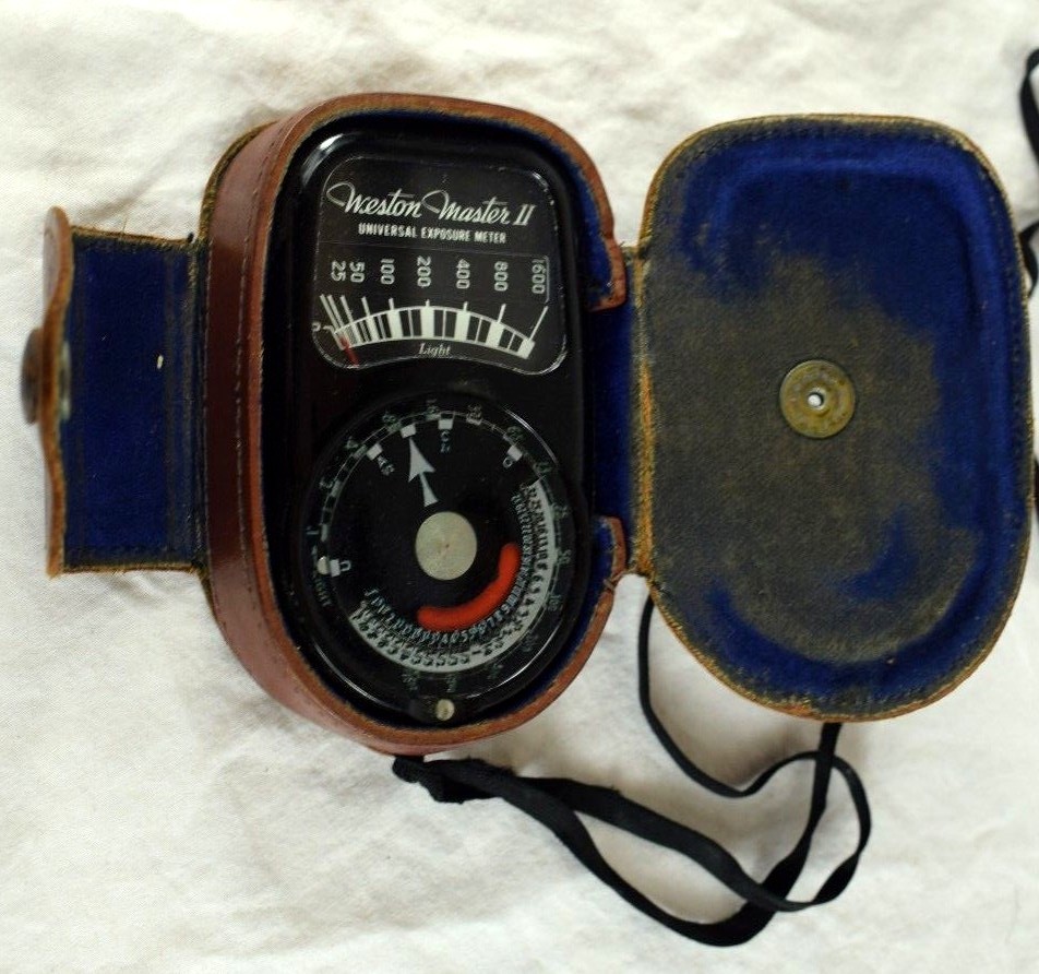 Vintage Weston Master II Universal Exposure Meter in Leather Case